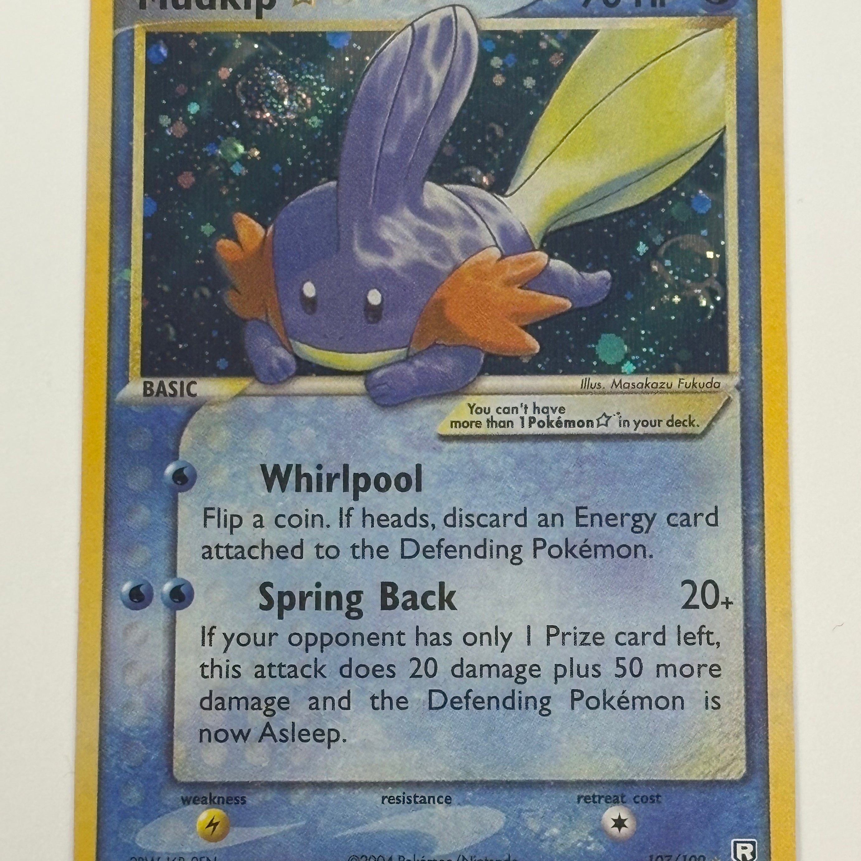 Pokémon TCG - EX Team Rocket Returns Mudkip Star 27/109 NM