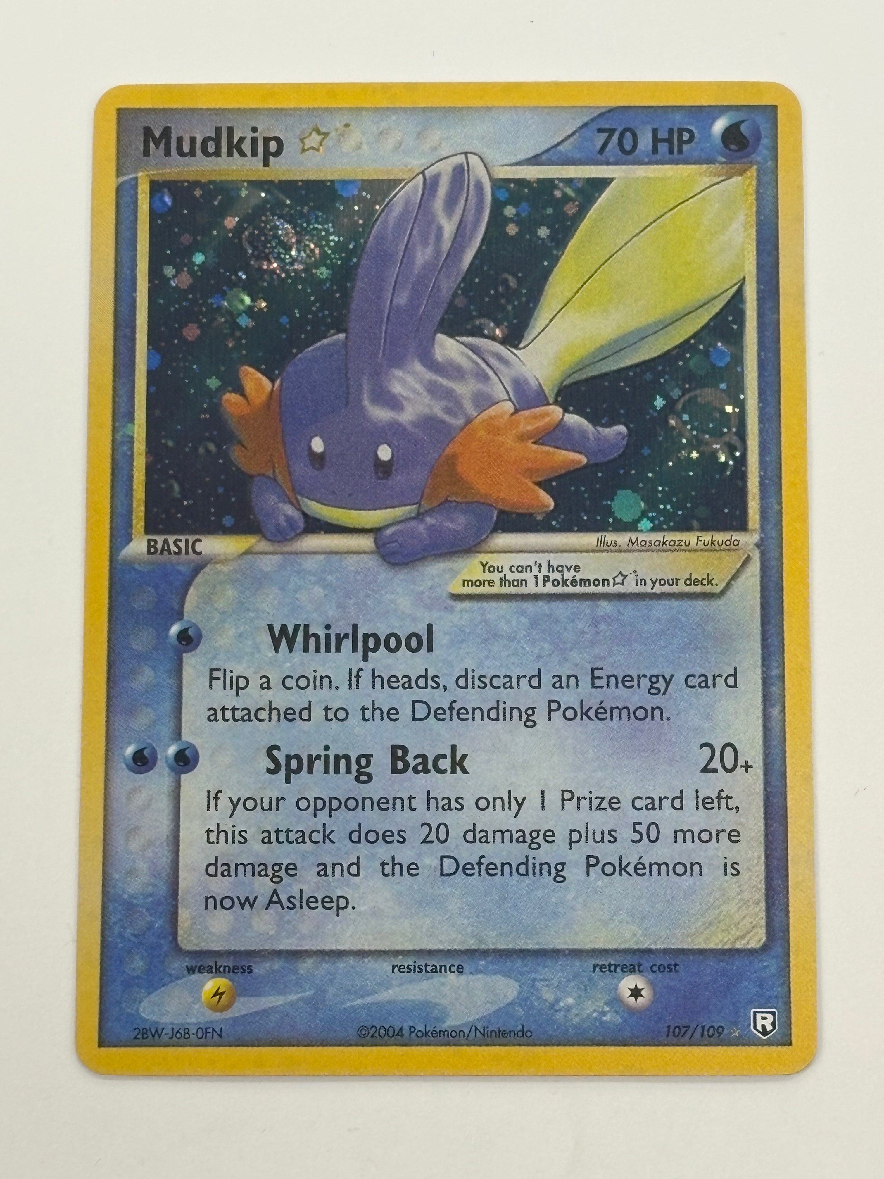 Pokémon TCG - EX Team Rocket Returns Mudkip Star 27/109 NM