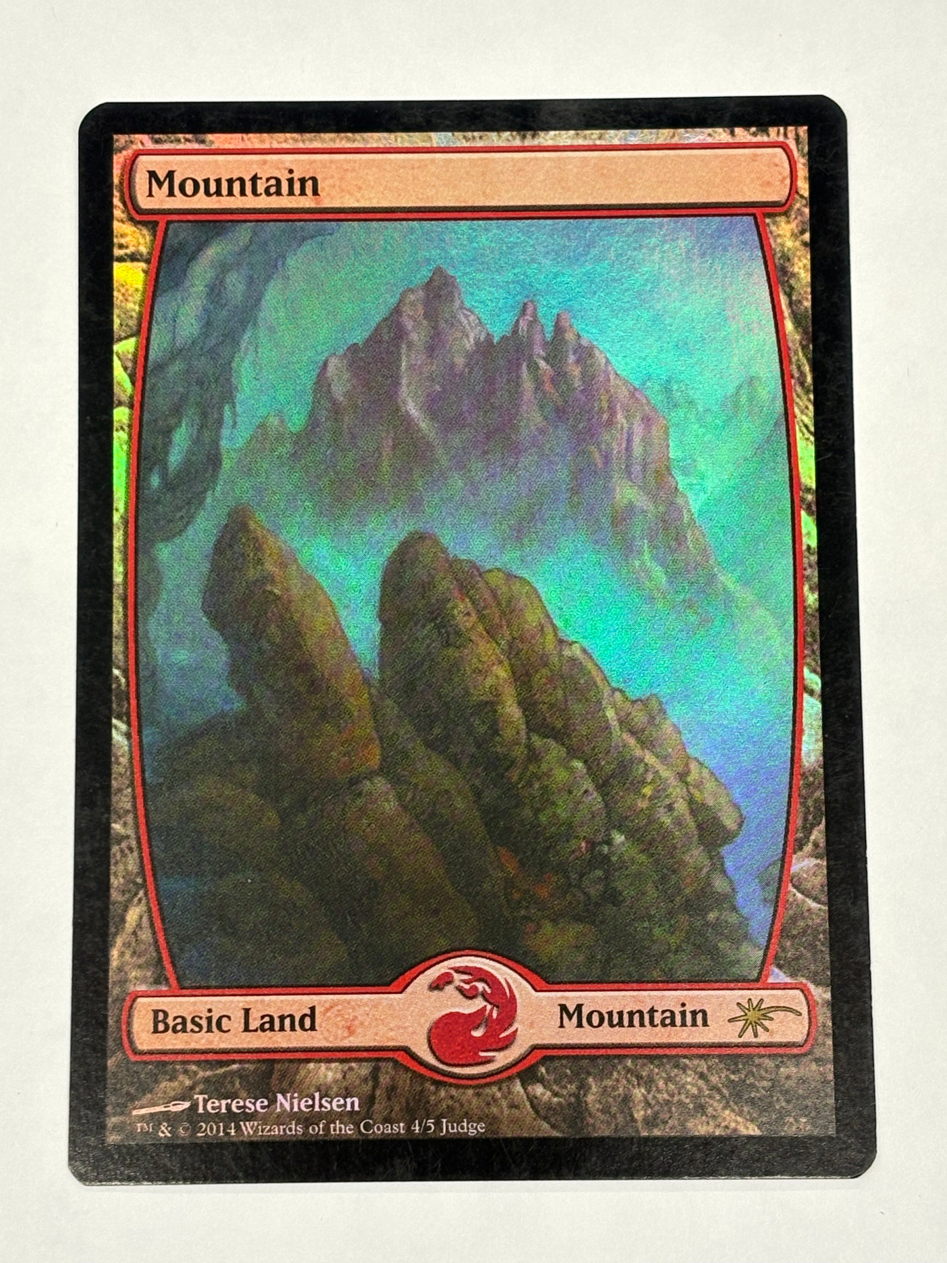 Magic The Gathering TCG - Judge Promos Mountain (Foil) 4/5 NM