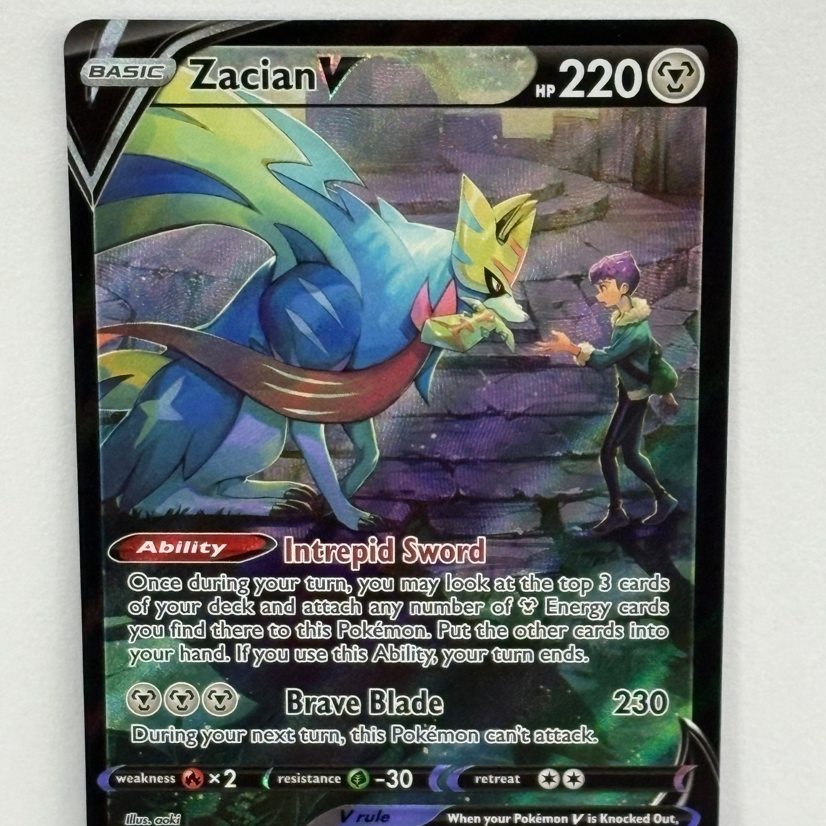 Pokémon TCG - Astral Radiance Zacian V TG21/TG30 NM