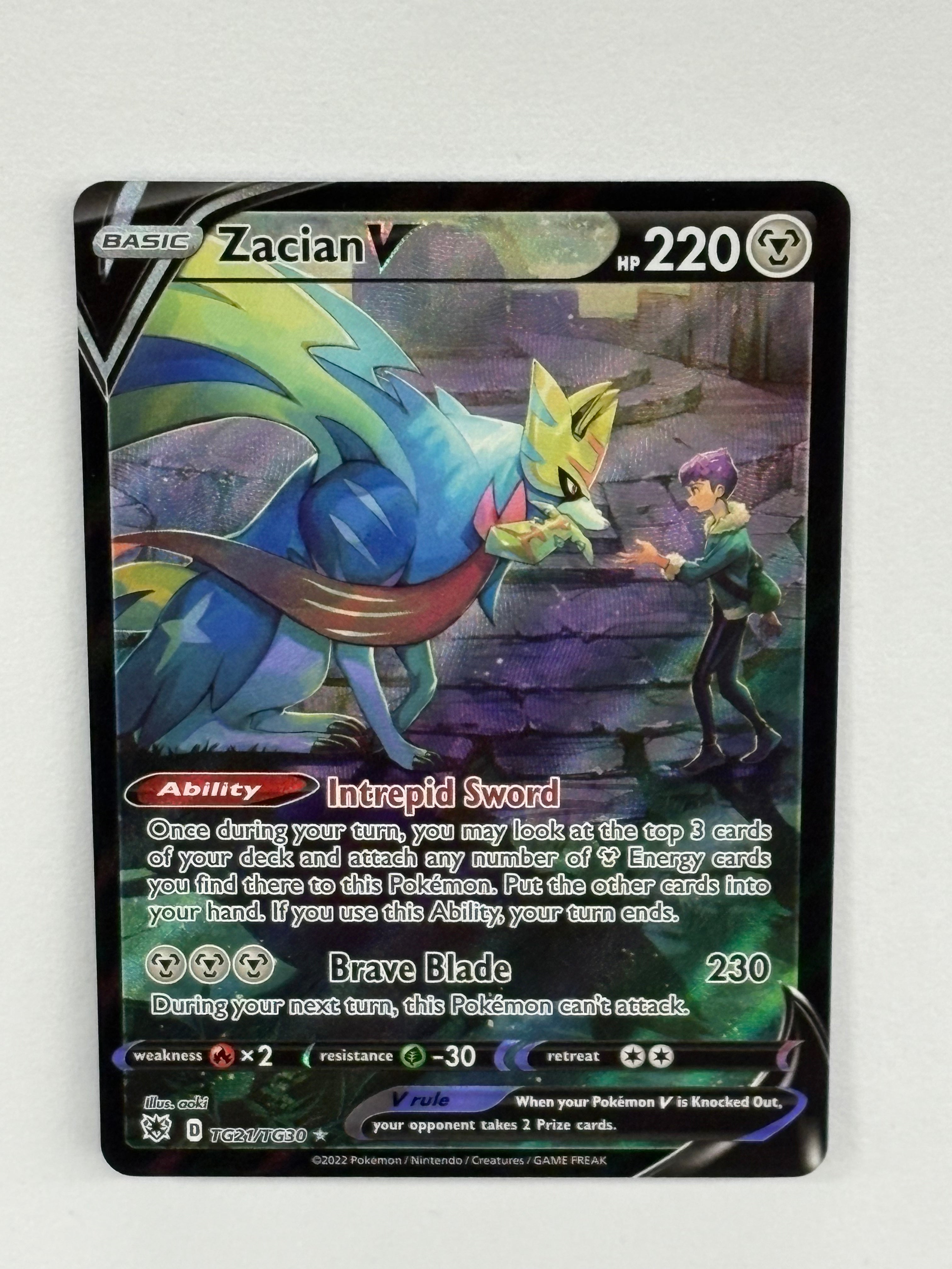 Pokémon TCG - Astral Radiance Zacian V TG21/TG30 NM