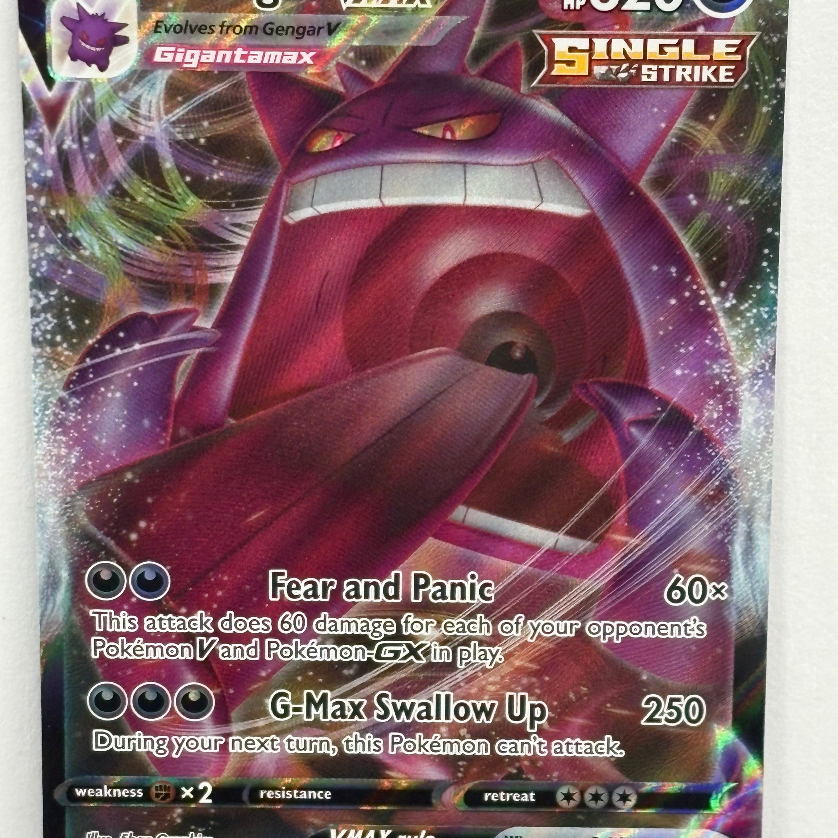 Pokémon TCG - Fusion Strike Gengar VMAX 157/264 NM