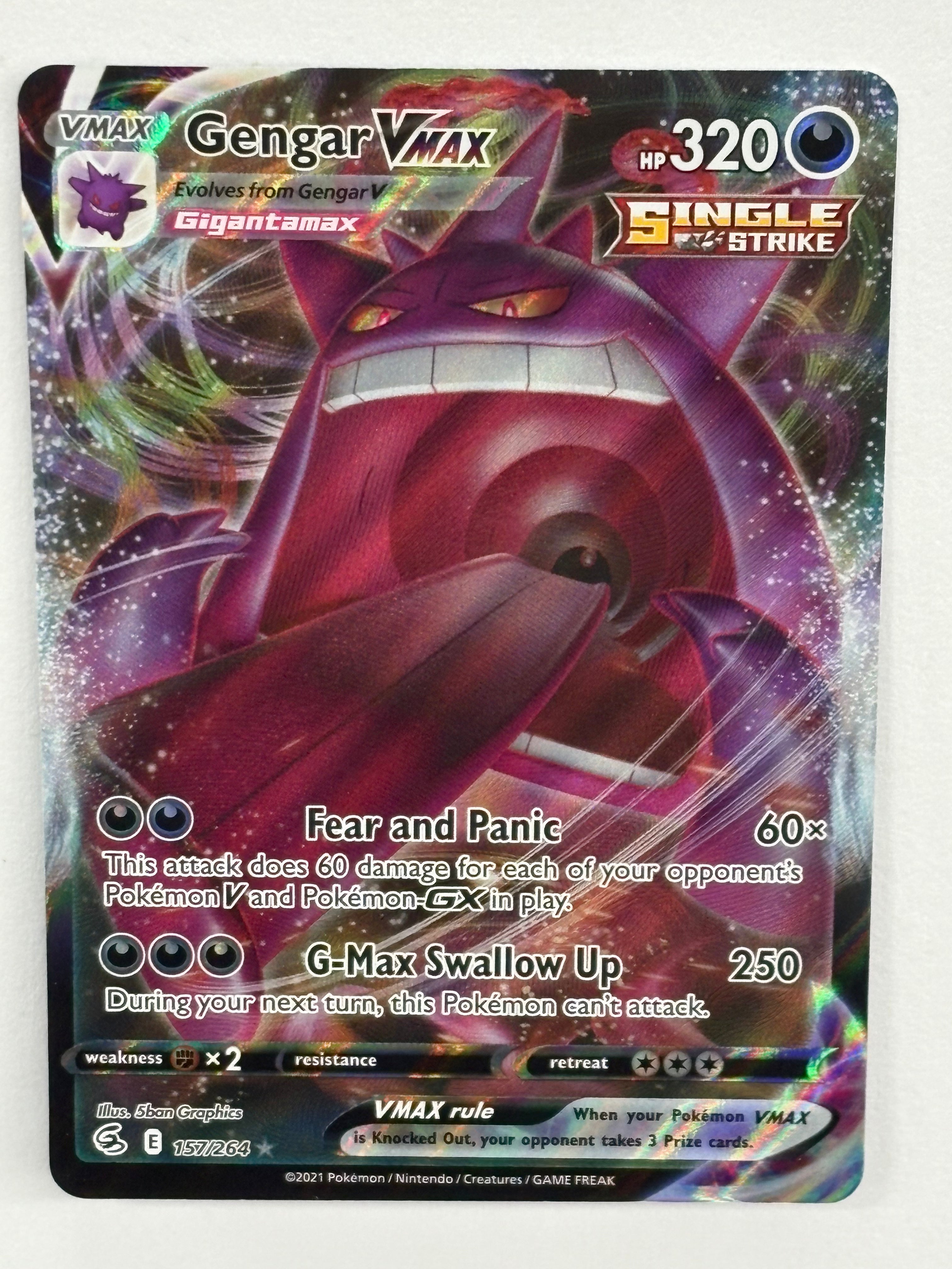 Pokémon TCG - Fusion Strike Gengar VMAX 157/264 NM