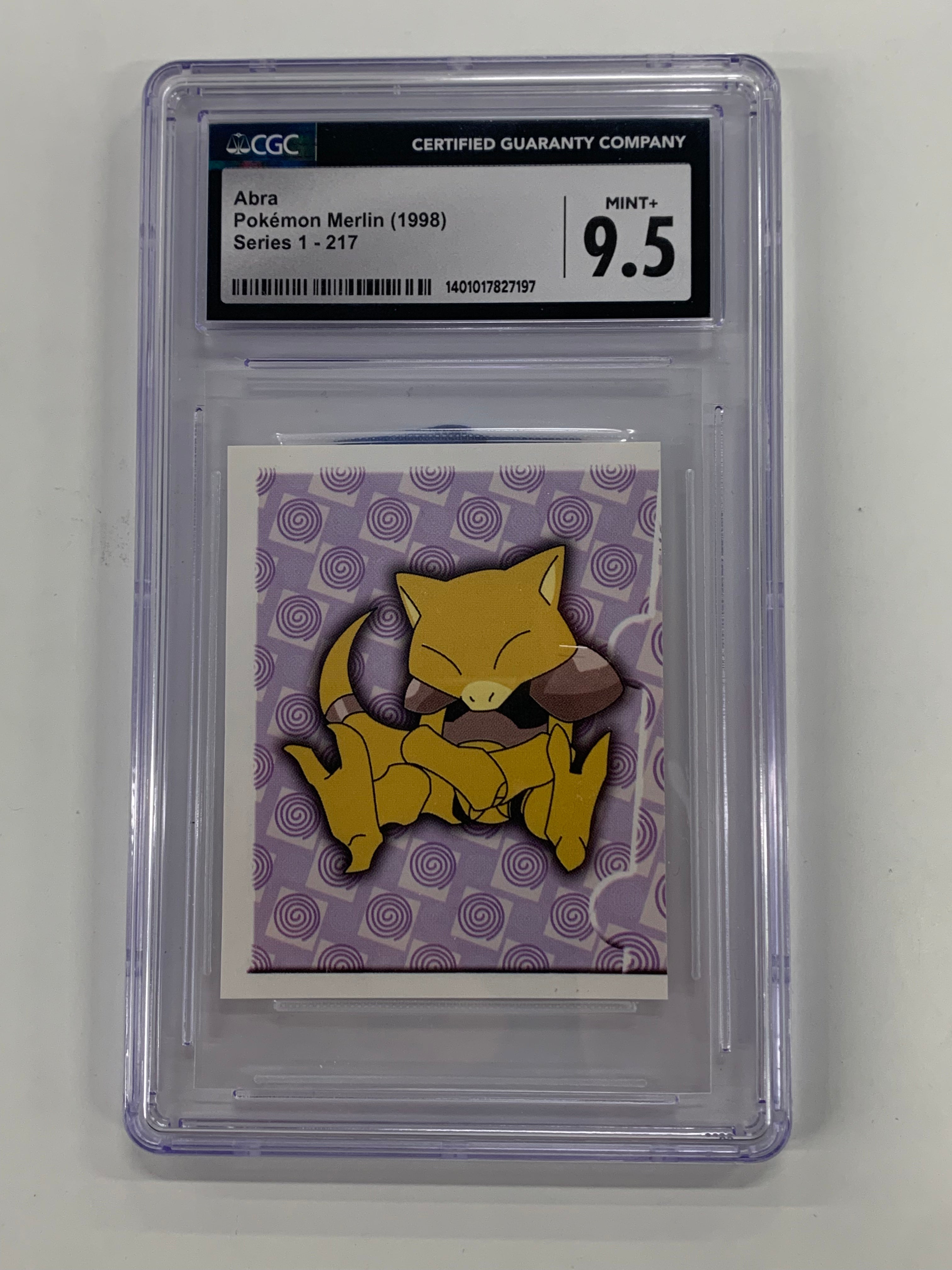 Pokémon TCG - CGC Mint+ 9.5 Pokémon Merlin Series 1 Abra 217