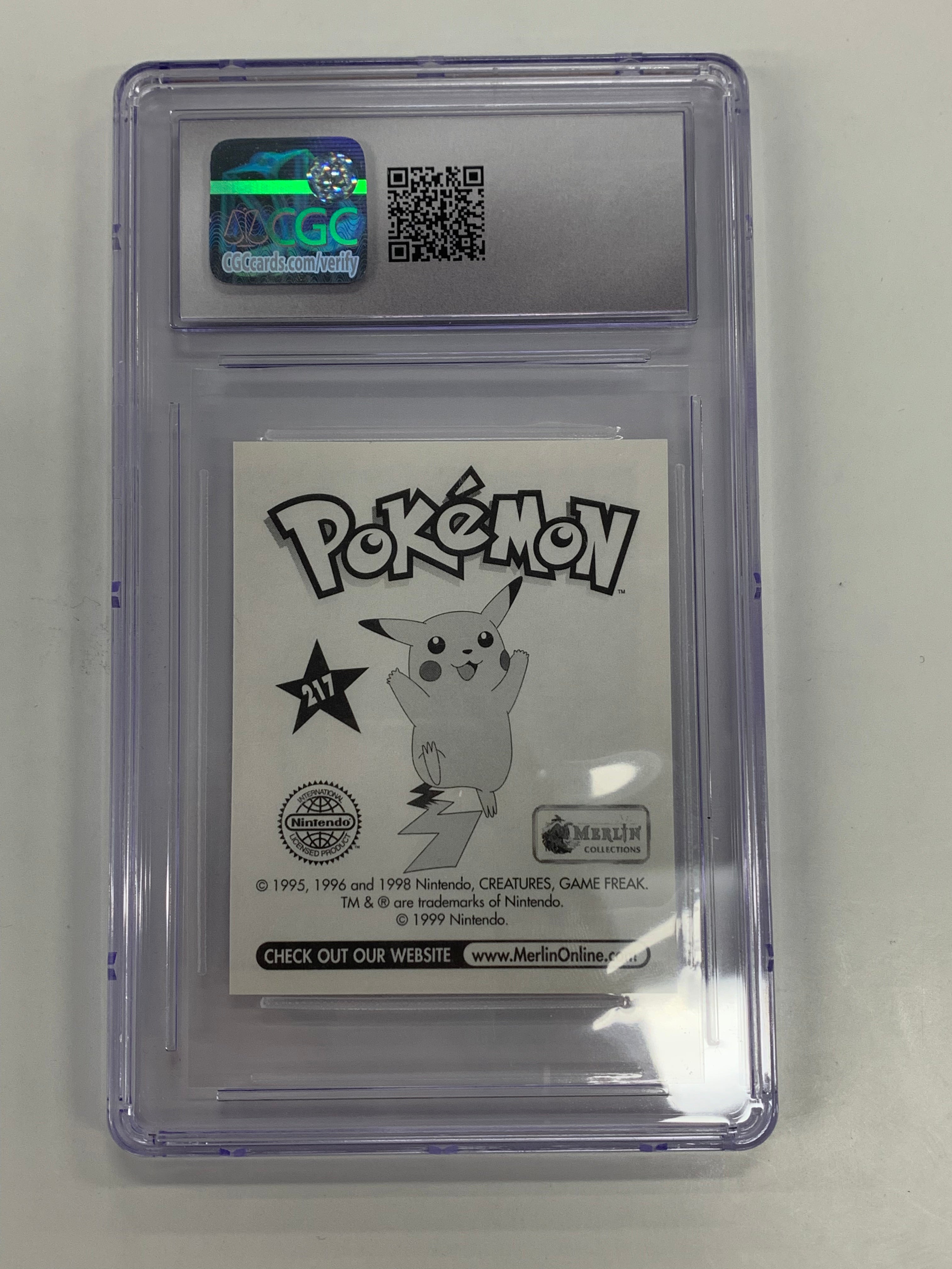 Pokémon TCG - CGC Mint+ 9.5 Pokémon Merlin Series 1 Abra 217