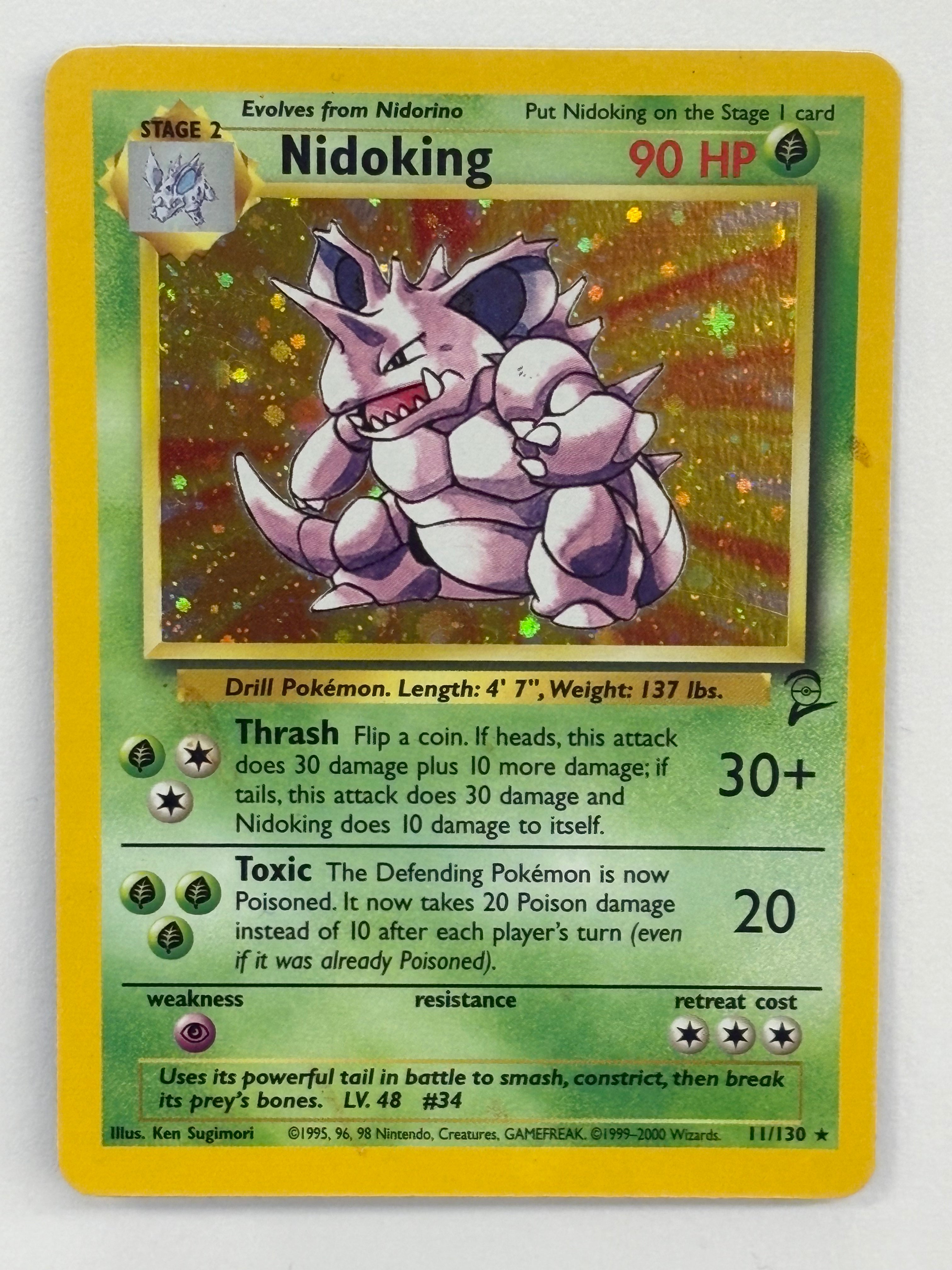 Pokémon TCG - Base Set 2 Nidoking Holo 11/130 NM