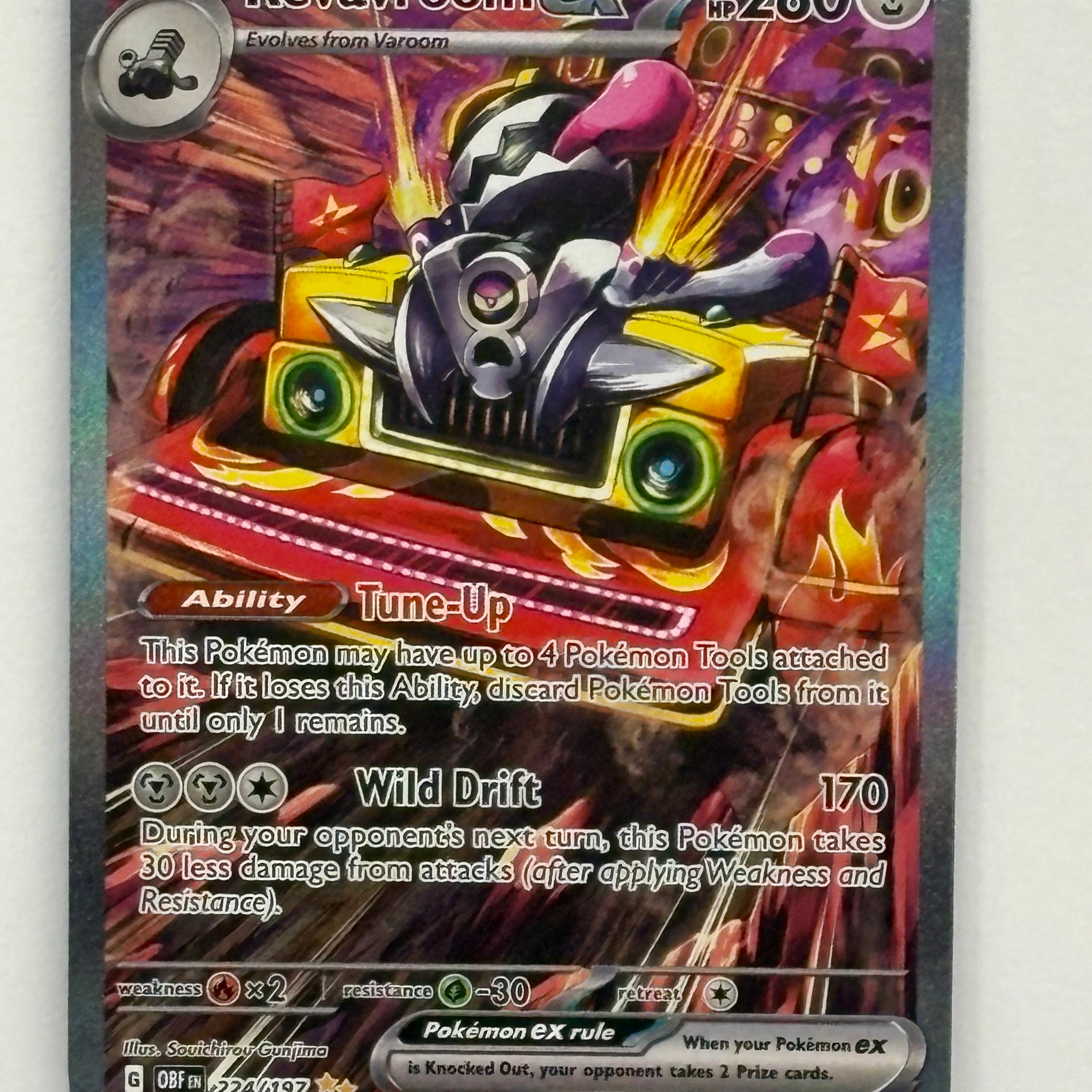 Pokémon TCG - Obsidian Flames Revavroom ex 224/197 NM