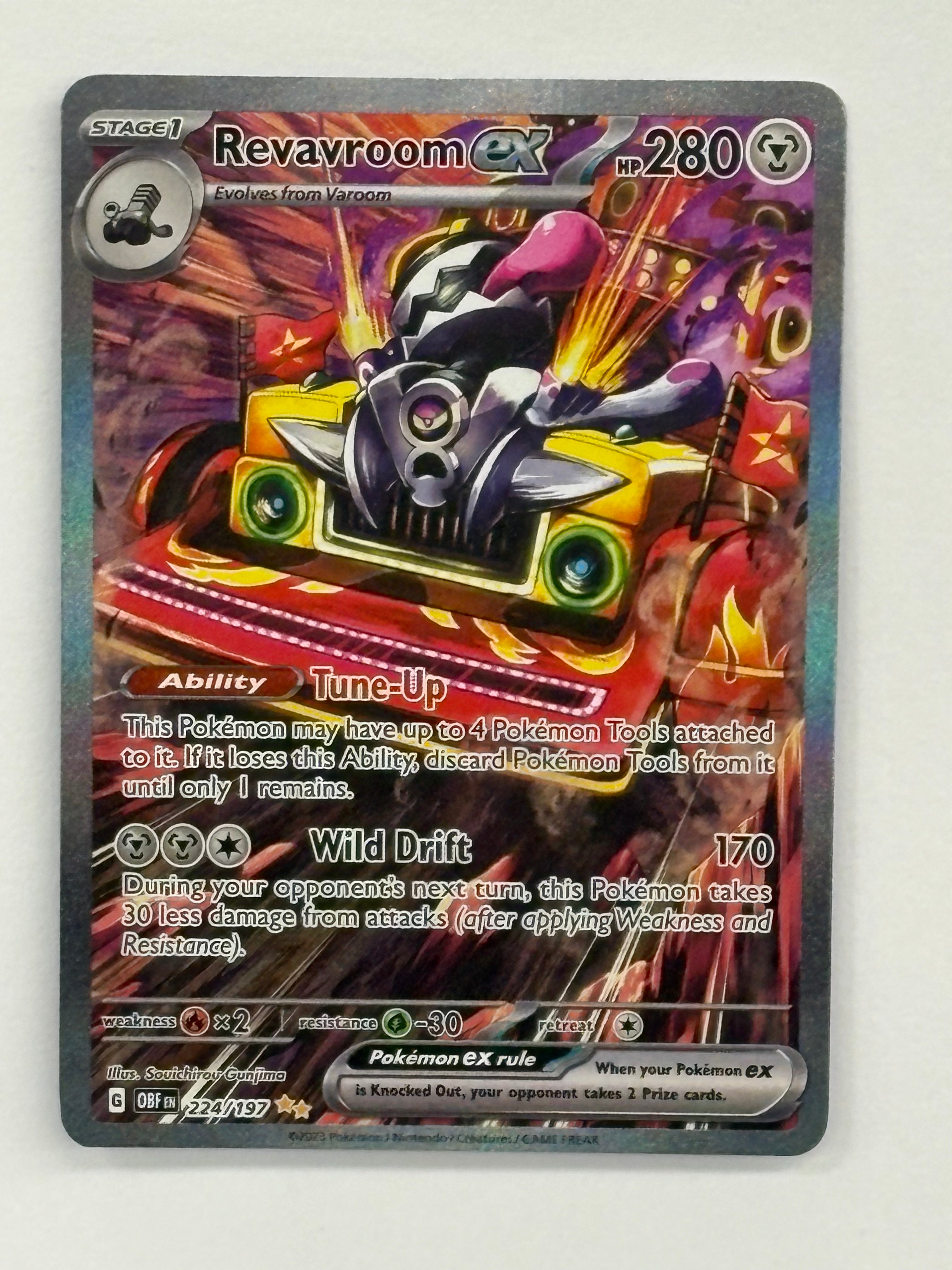 Pokémon TCG - Obsidian Flames Revavroom ex 224/197 NM