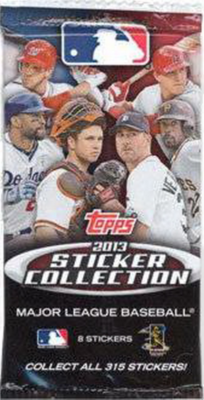 2013 Topps Sticker Collection MLB Trading Card Sticker Pack