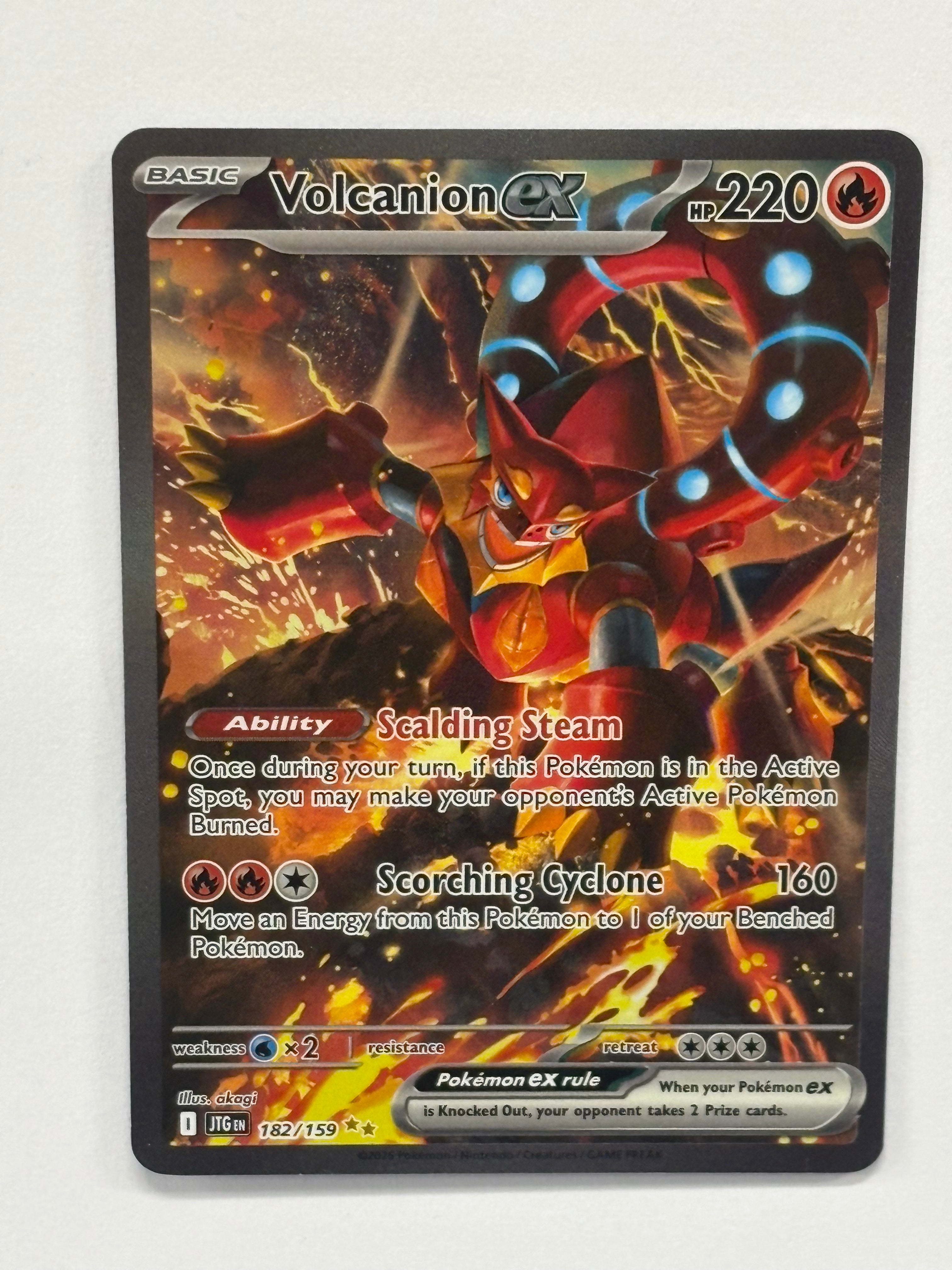 Pokémon TCG - Journey Together Volcanion ex 182/159 NM