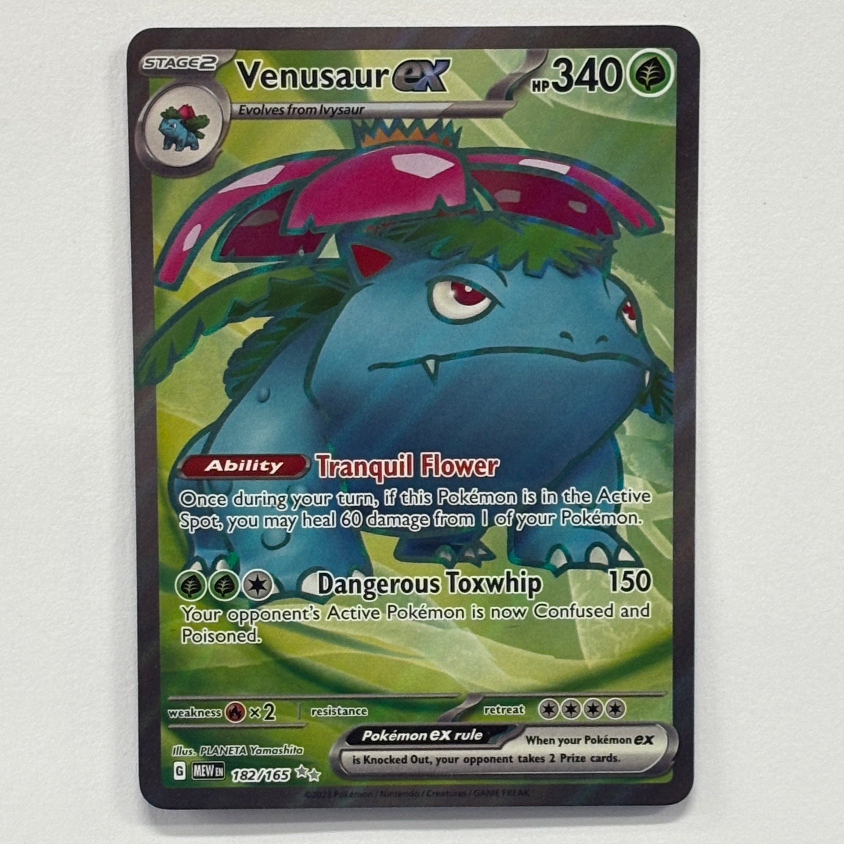 Pokémon TCG - 151 Venusaur EX 182/165 NM