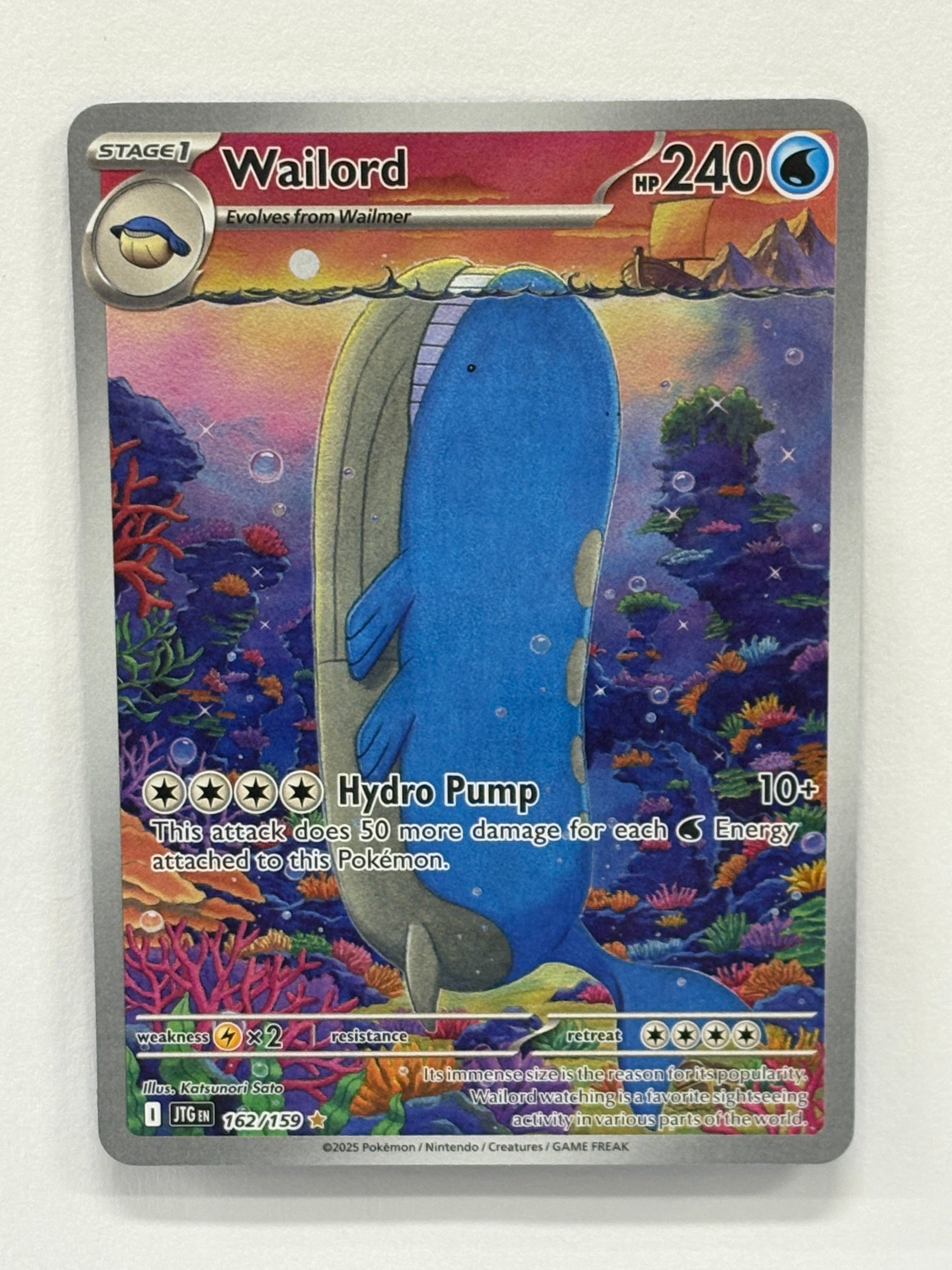 Pokémon TCG - Journey Together Wailord 162/159 NM