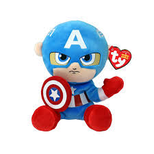 Ty Beanie Baby Marvel Captain America Plush
