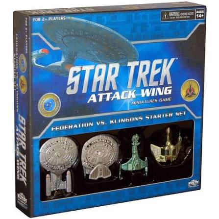 WizKids HeroClix Star Trek Attack Wing Federation vs. Klingons Starter Set Miniature Game