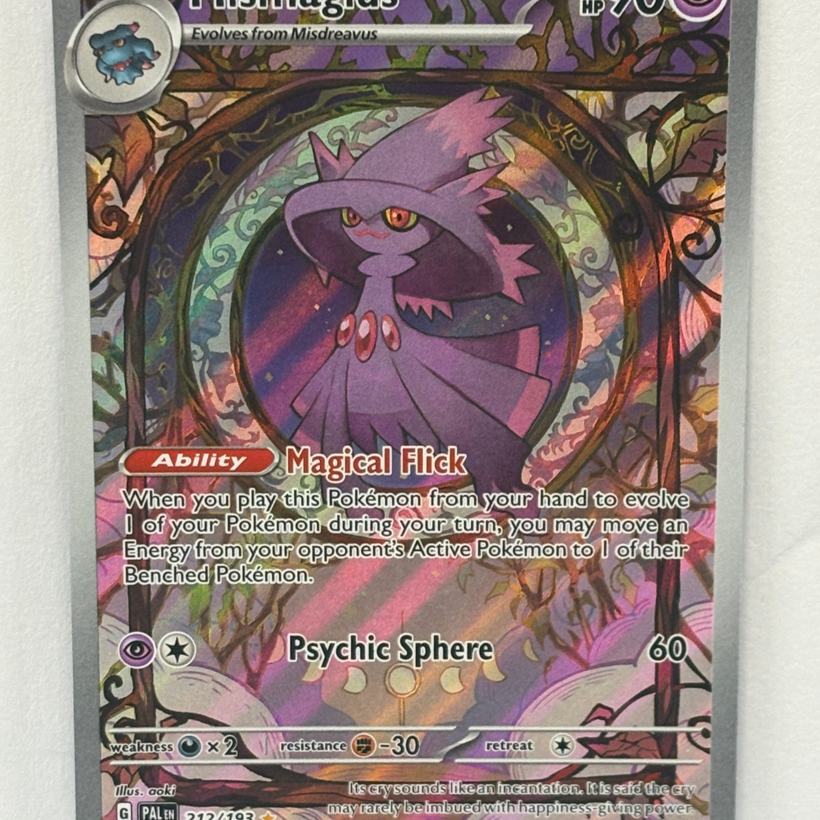 Pokémon TCG - Paldea Evolved Mismagius 212/193 NM