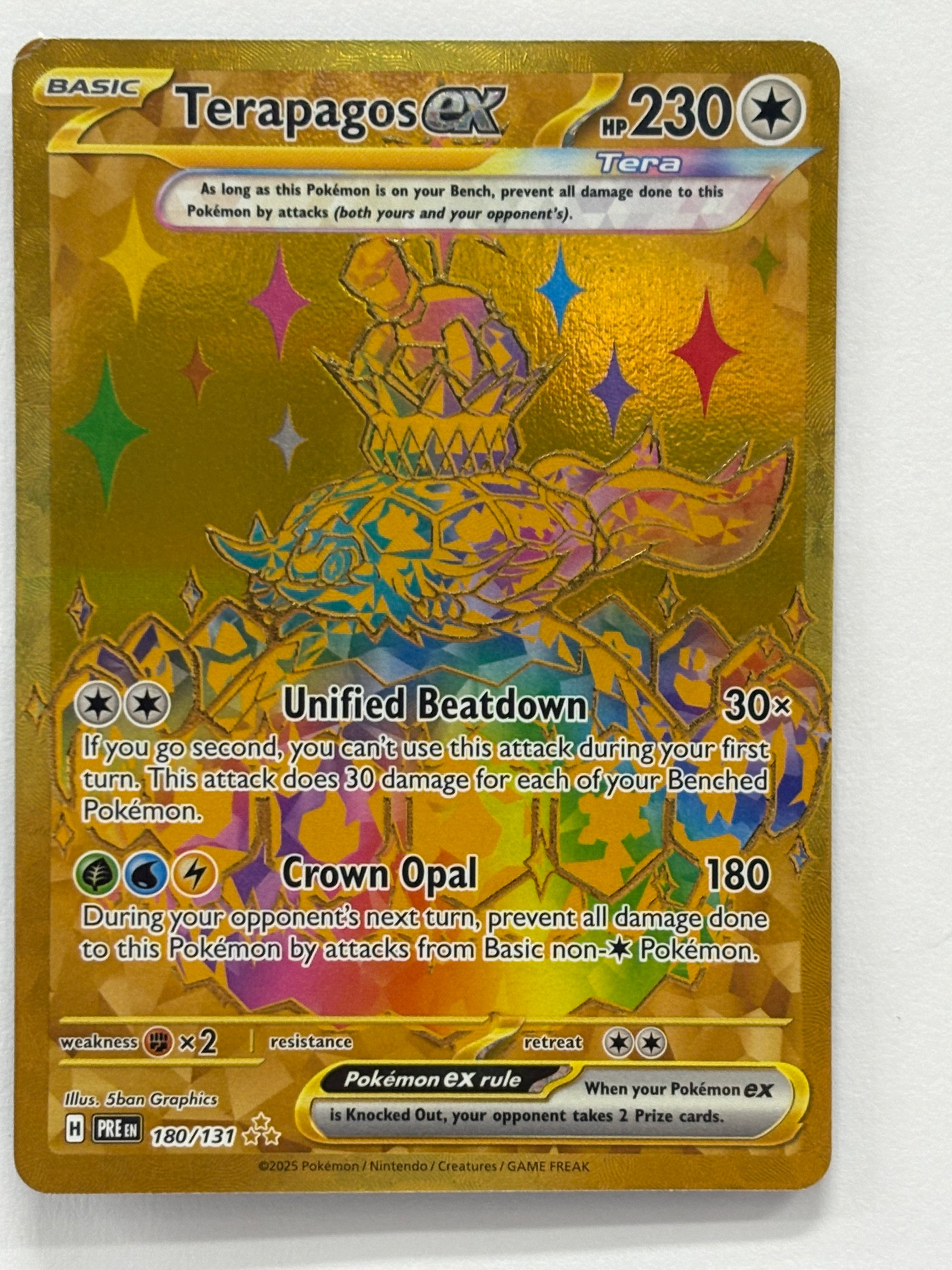Pokémon TCG - Prismatic Evolutions Terapagos ex 180/131 NM