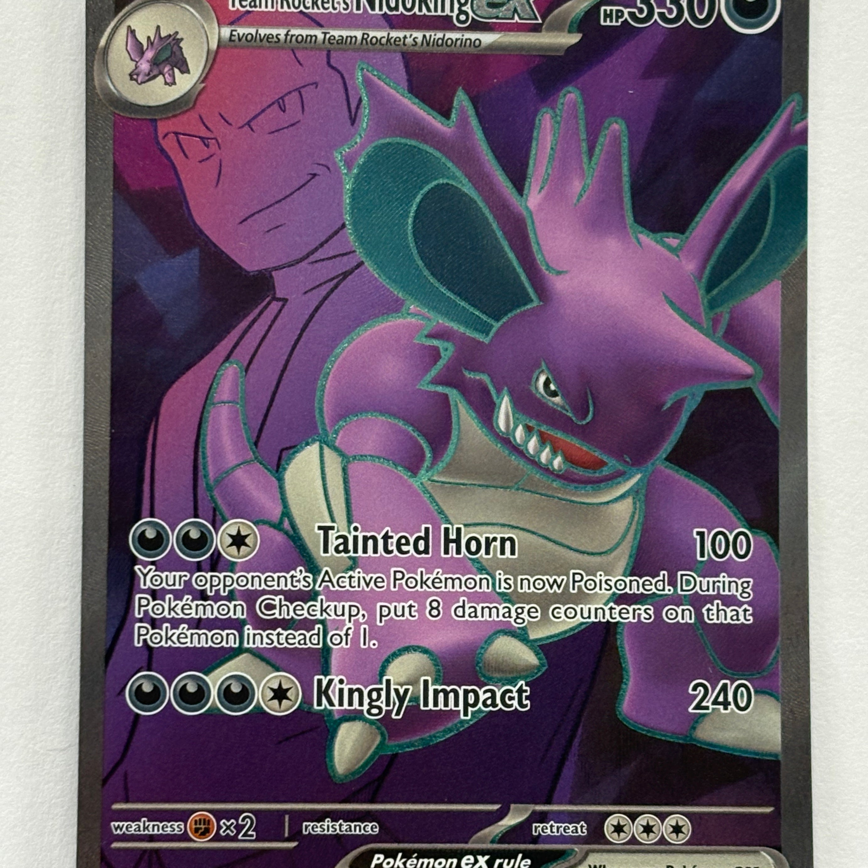 Pokémon TCG - Destined Rivals Team Rocket’s Nidoking ex 216/182 NM