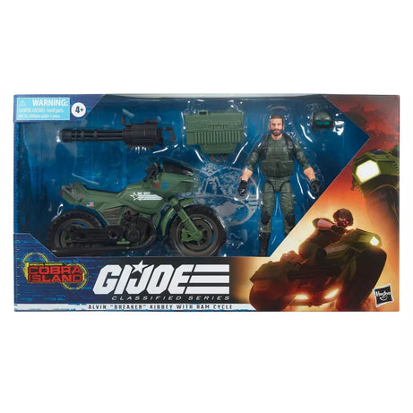 Hasbro G.I Joe Classified Series Alvin "Breaker" Kibbey with Ram Cycle  #21 Action Figure