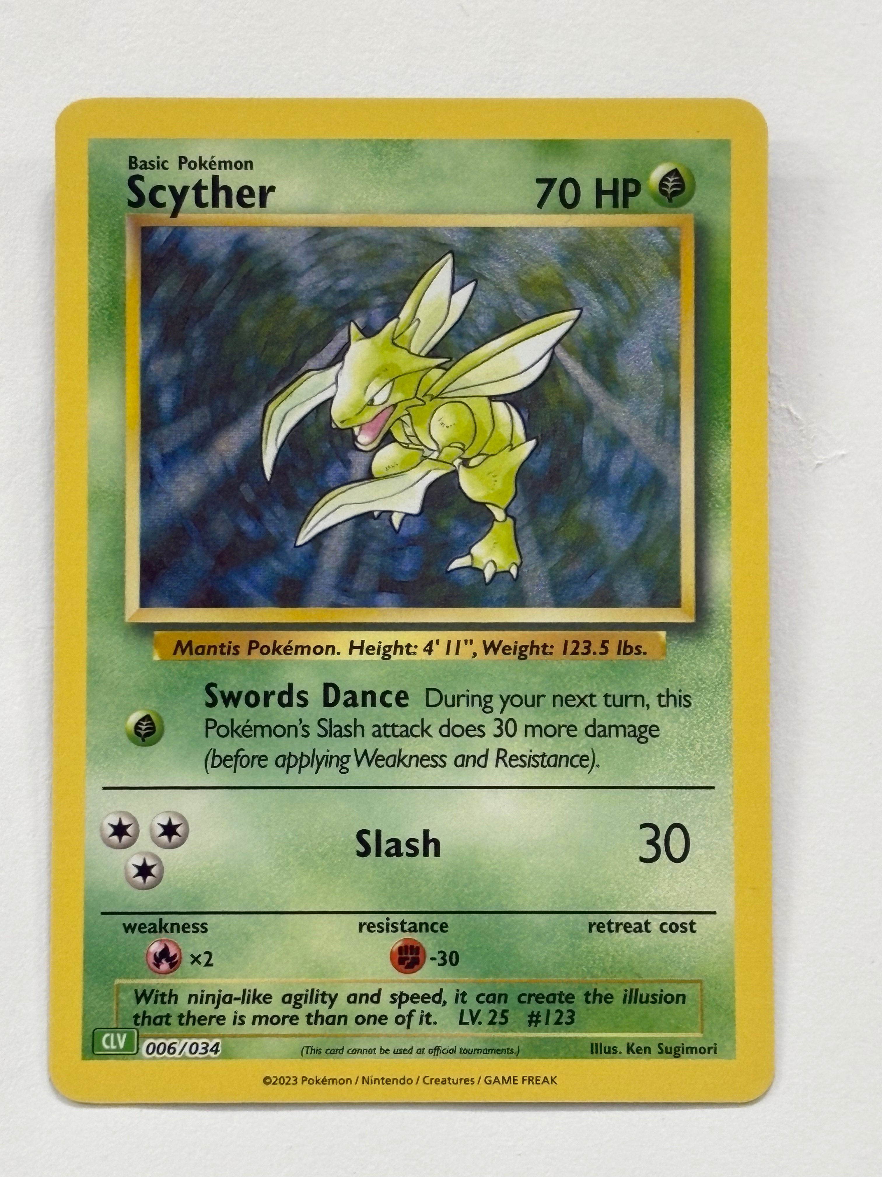 Pokémon TCG - Trading Card Game Classic Scyther 006/034 NM