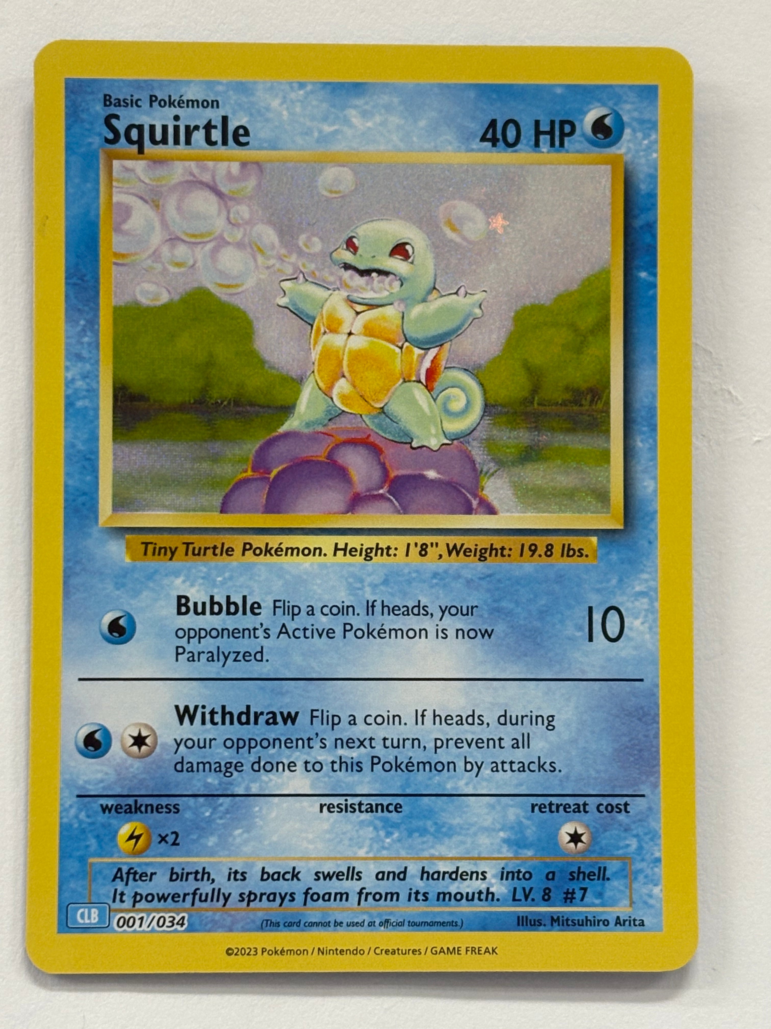 Pokémon TCG - Trading Card Game Classic Squirtle 001/034 NM