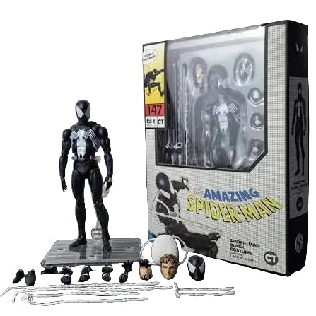 CT Toys Marvel The Amazing Spider-Man Spider-Man Black Costume (Comic Ver.) Action Figure