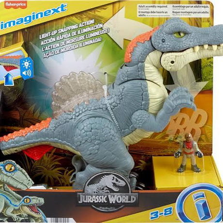 Fisher-Price Imaginext Jurassic World Ultra Snap Spinosaurus Action Figure