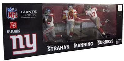 McFarlane NY Giants Strahan Manning Burress 3-Pack Statue