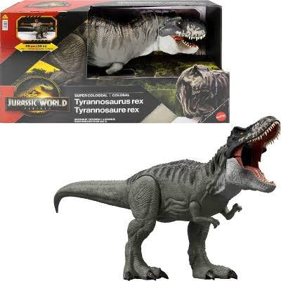Mattel Jurassic World Rebirth Super Colossal Tyrannosaurus Rex Action Figure