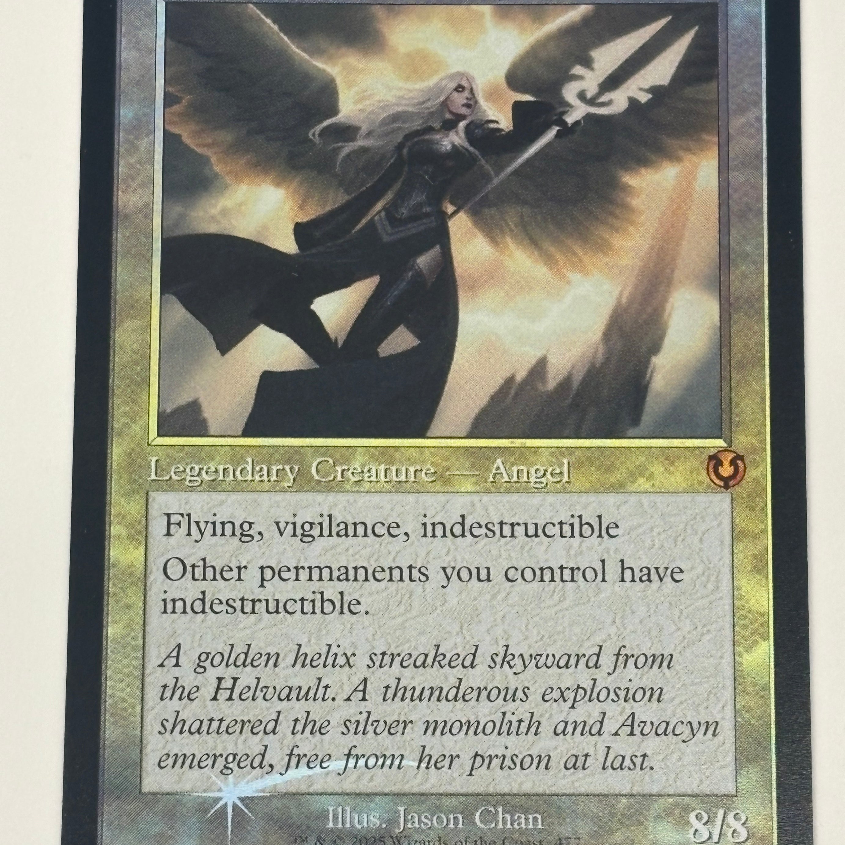 Magic The Gathering TCG - Innistrad Remastered Avacyn, Angel of Hope (Retro Frame Foil) 477 NM