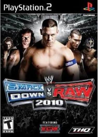 PlayStation 2 Smackdown vs Raw 2010 Video Game