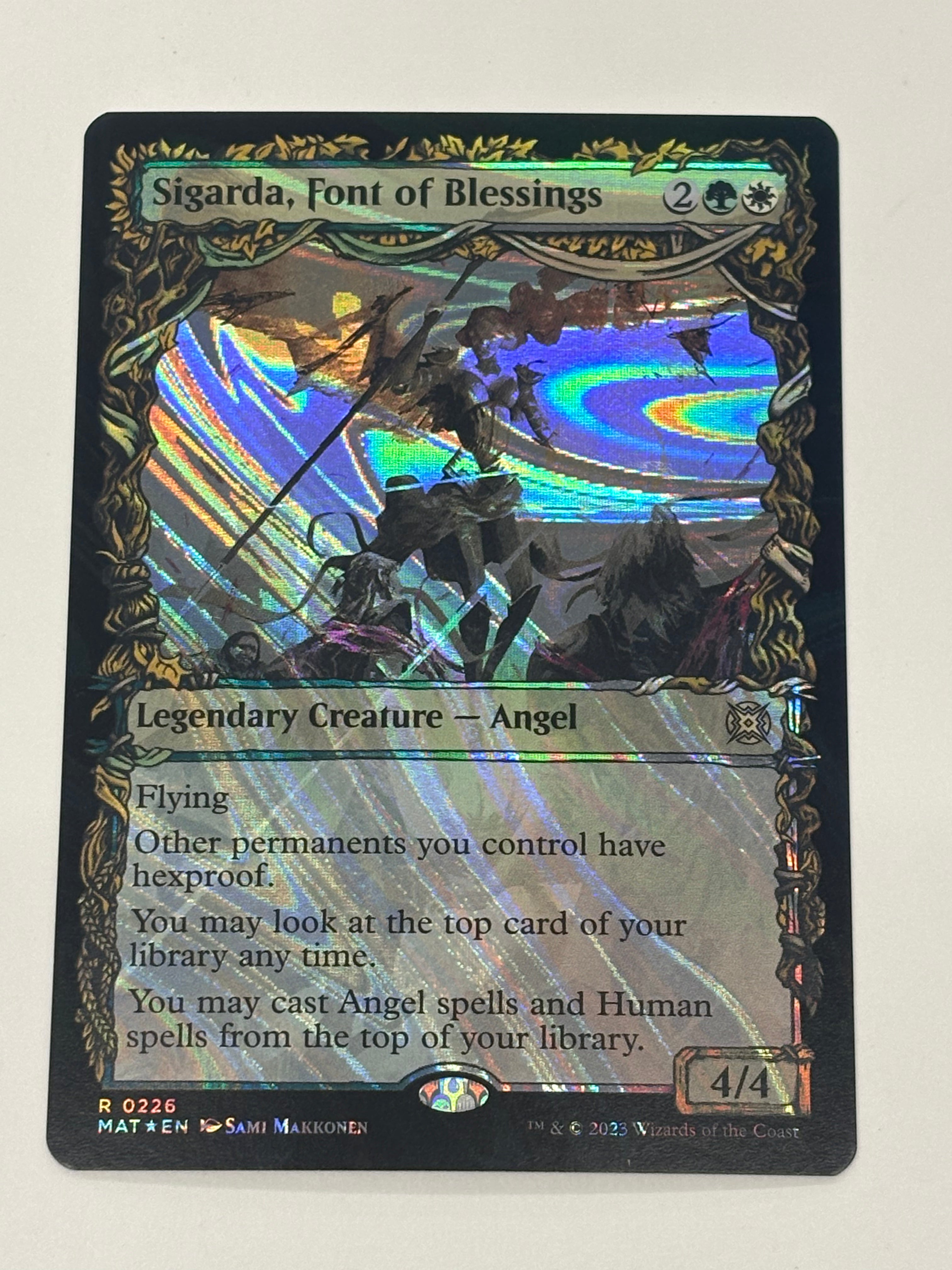 Magic The Gathering TCG - March of Machines Aftermath Sigarda, Font of Blessings (Showcase Foil) 226 NM