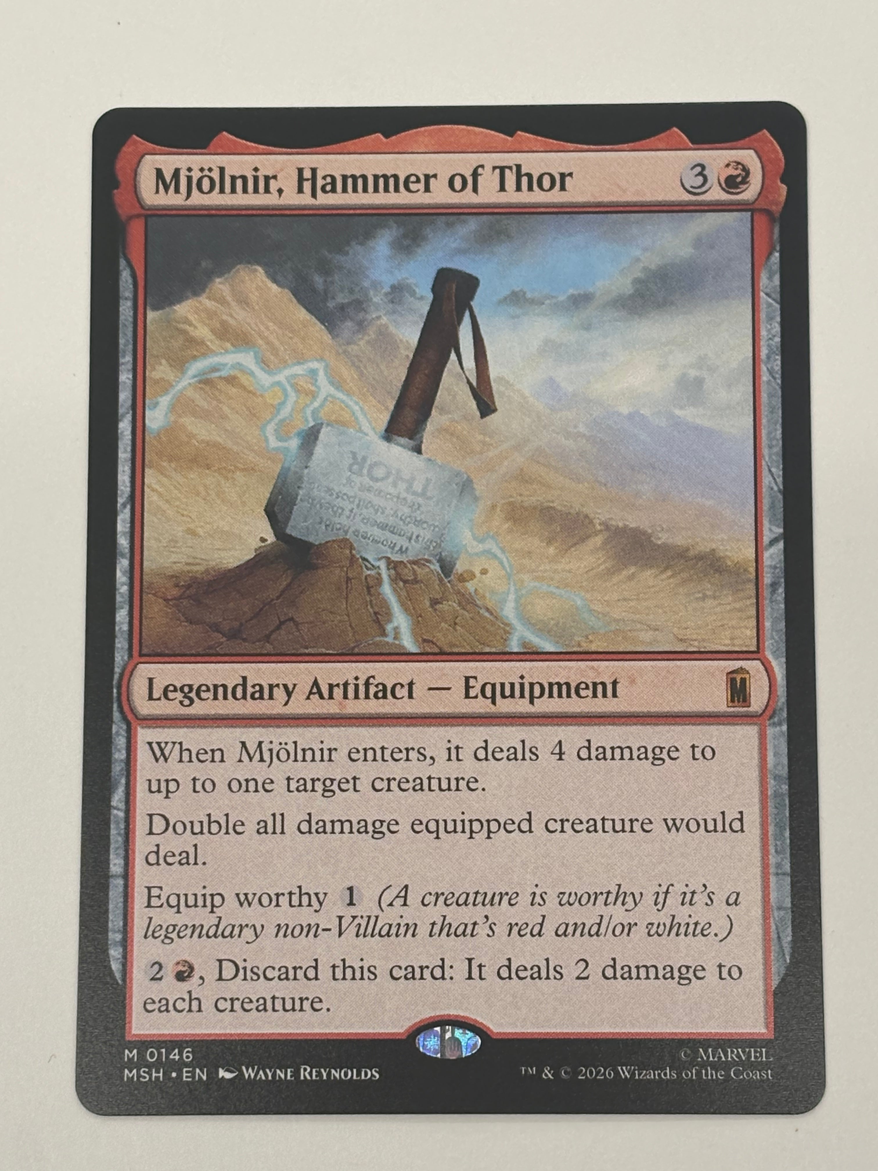 Magic The Gathering TCG - Marvel Super Heroes Mjölnir, Hammer of Thor 0146 NM