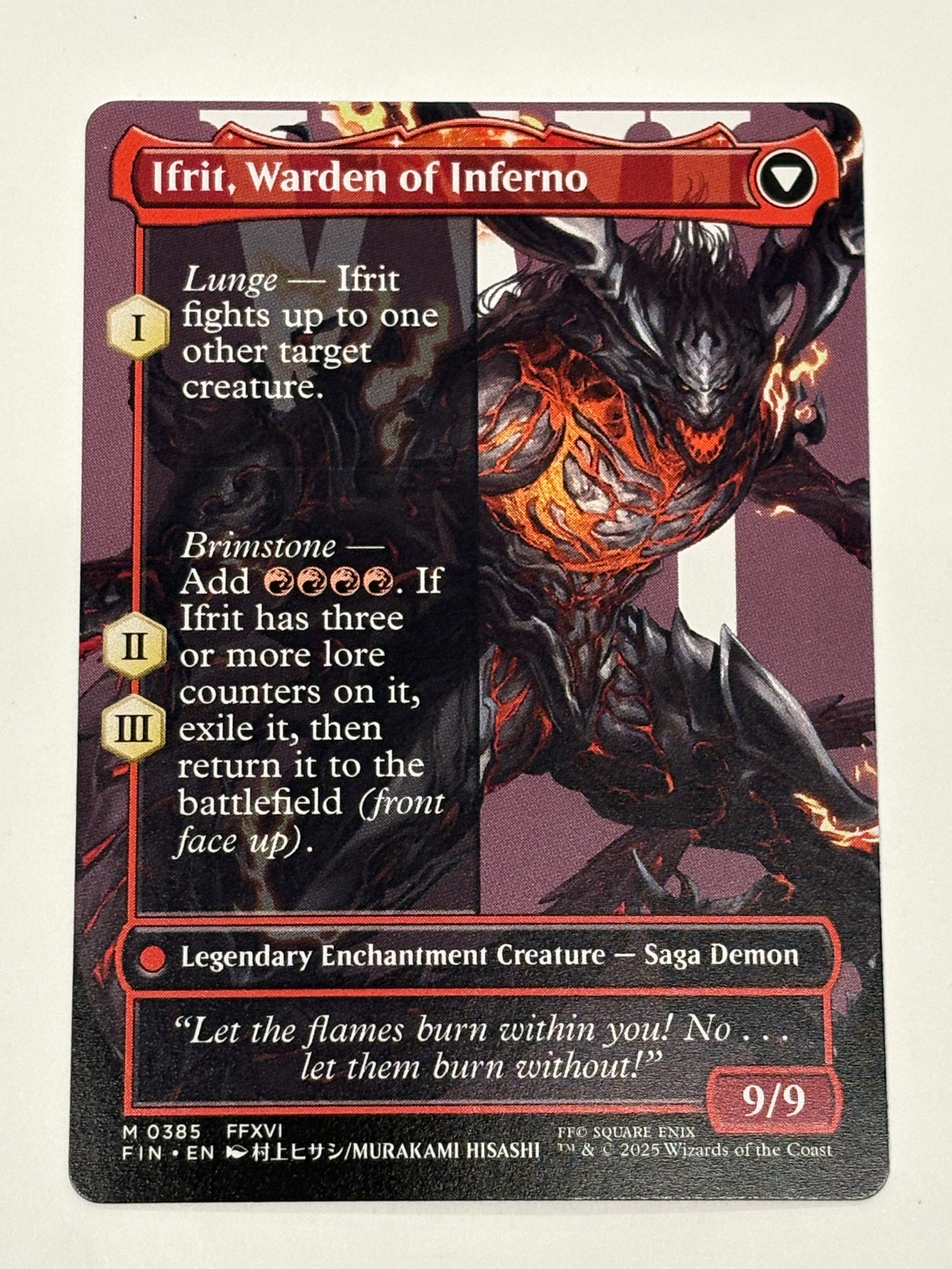 Magic The Gathering TCG - Final Fantasy Clive, Ifrit’s Dominant (Borderless) 318 NM