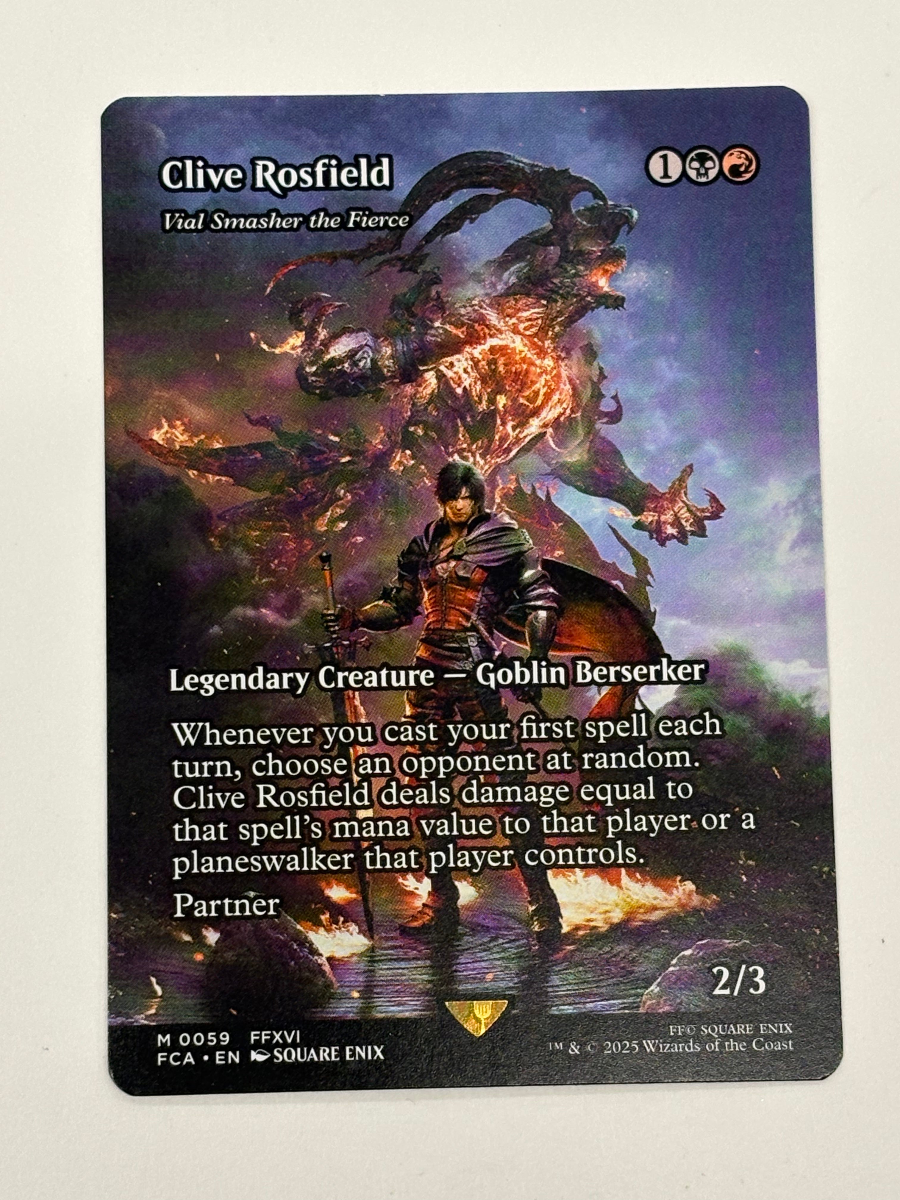 Magic The Gathering TCG - Final Fantasy: Through the Ages Clive Rosfield Vial Smasher the Fierce 059 NM
