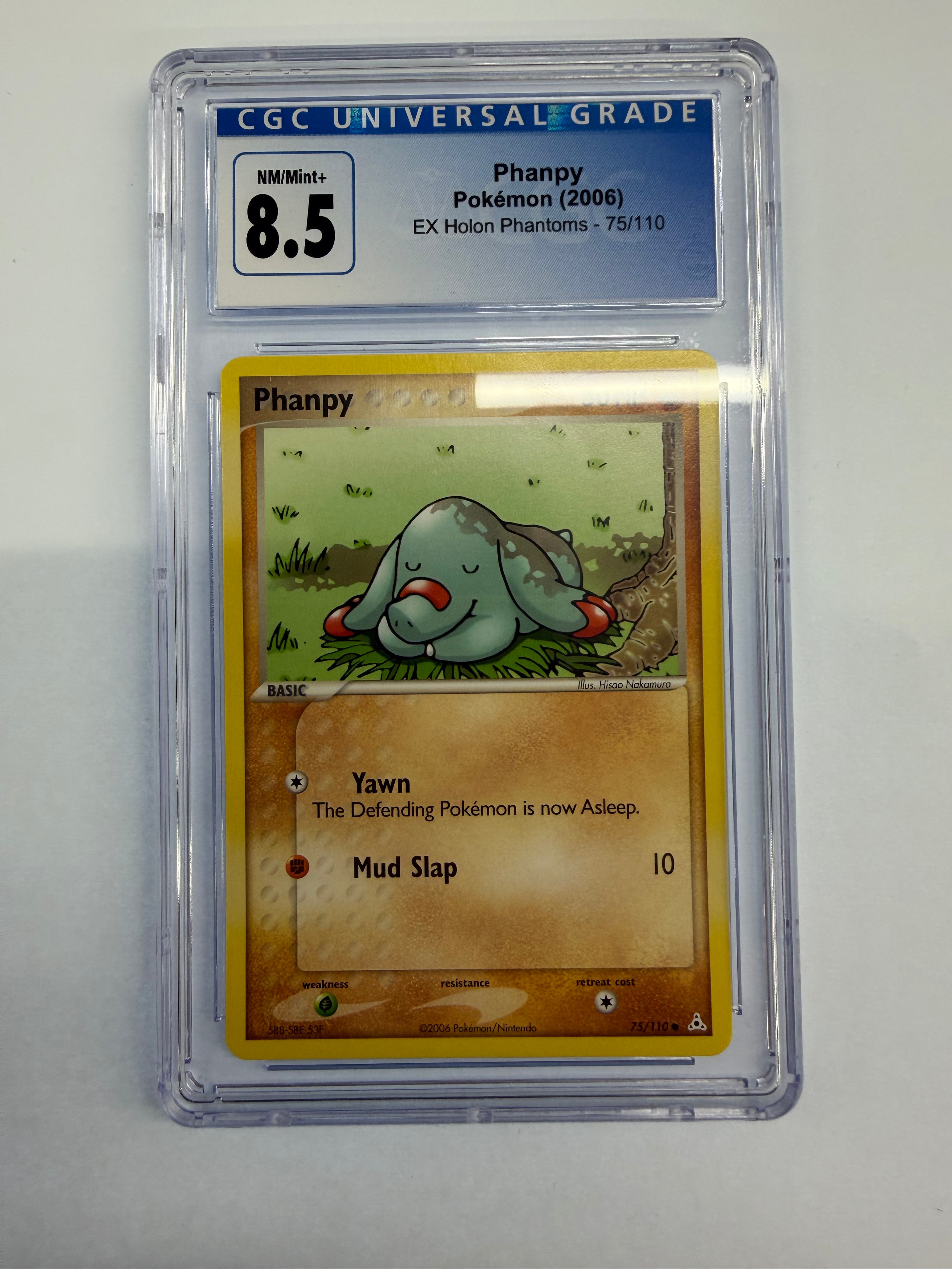 Pokemon TCG - CGC NM/Mint+ 8.5 EX Holon Phantoms Phanpy 75/110