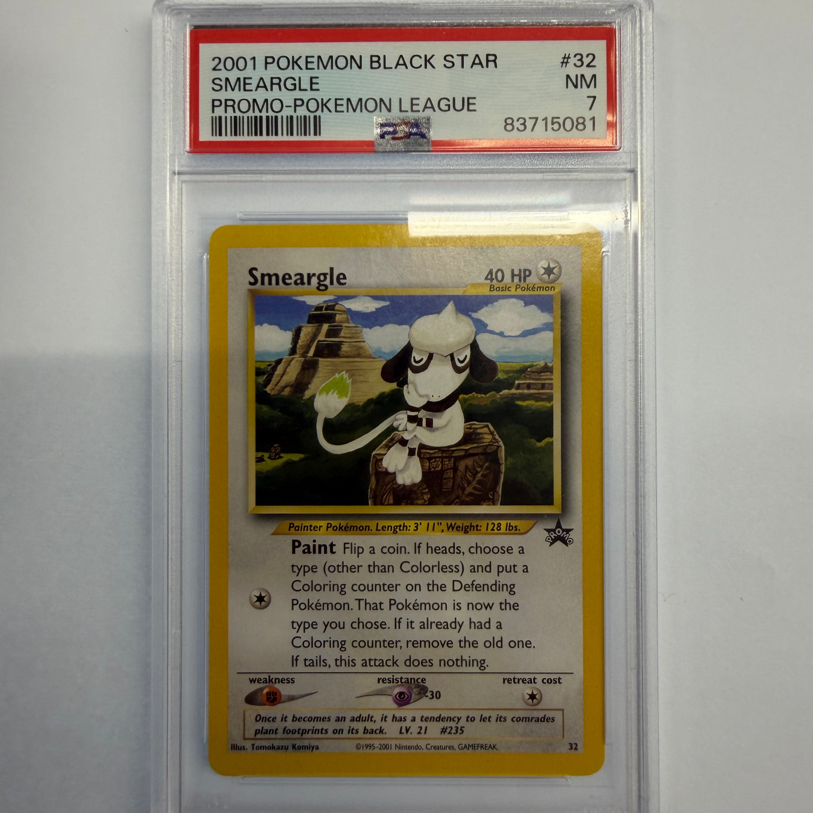 Pokemon TCG - PSA NM 7 Promo Smeargle 32