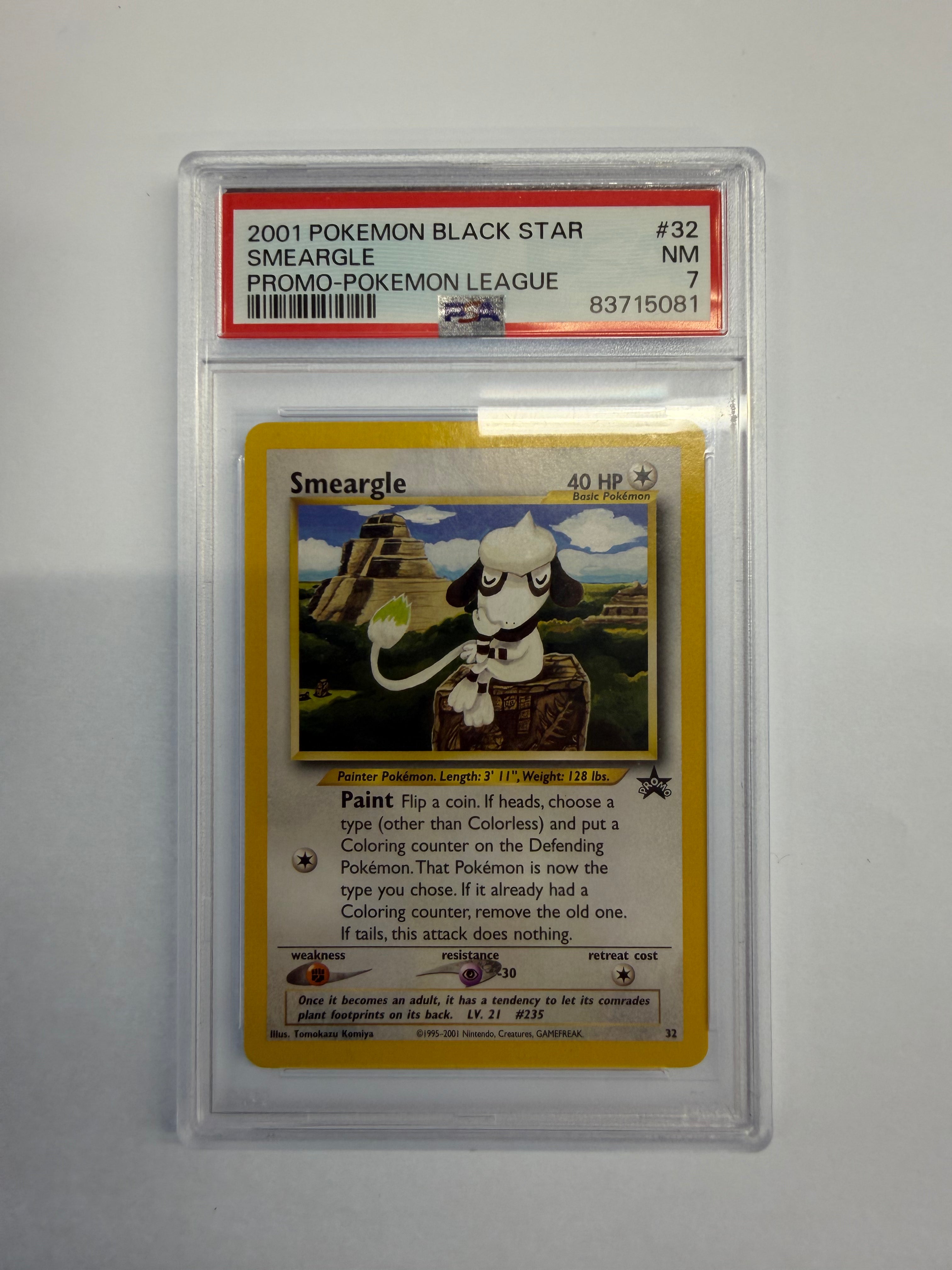 Pokemon TCG - PSA NM 7 Promo Smeargle 32