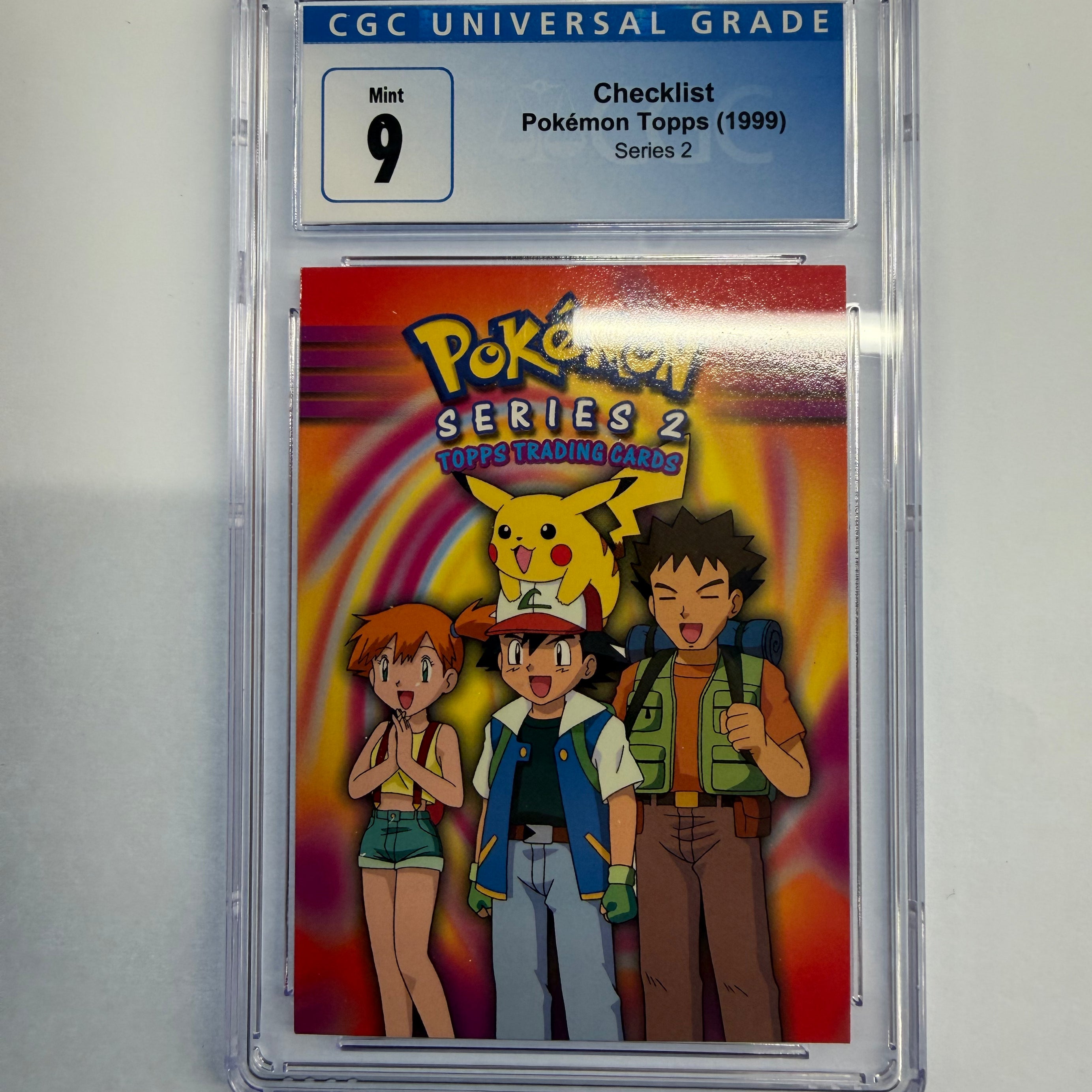 Pokemon TCG - CGC Mint 9 Pokemon Topps Series 2 Checklist