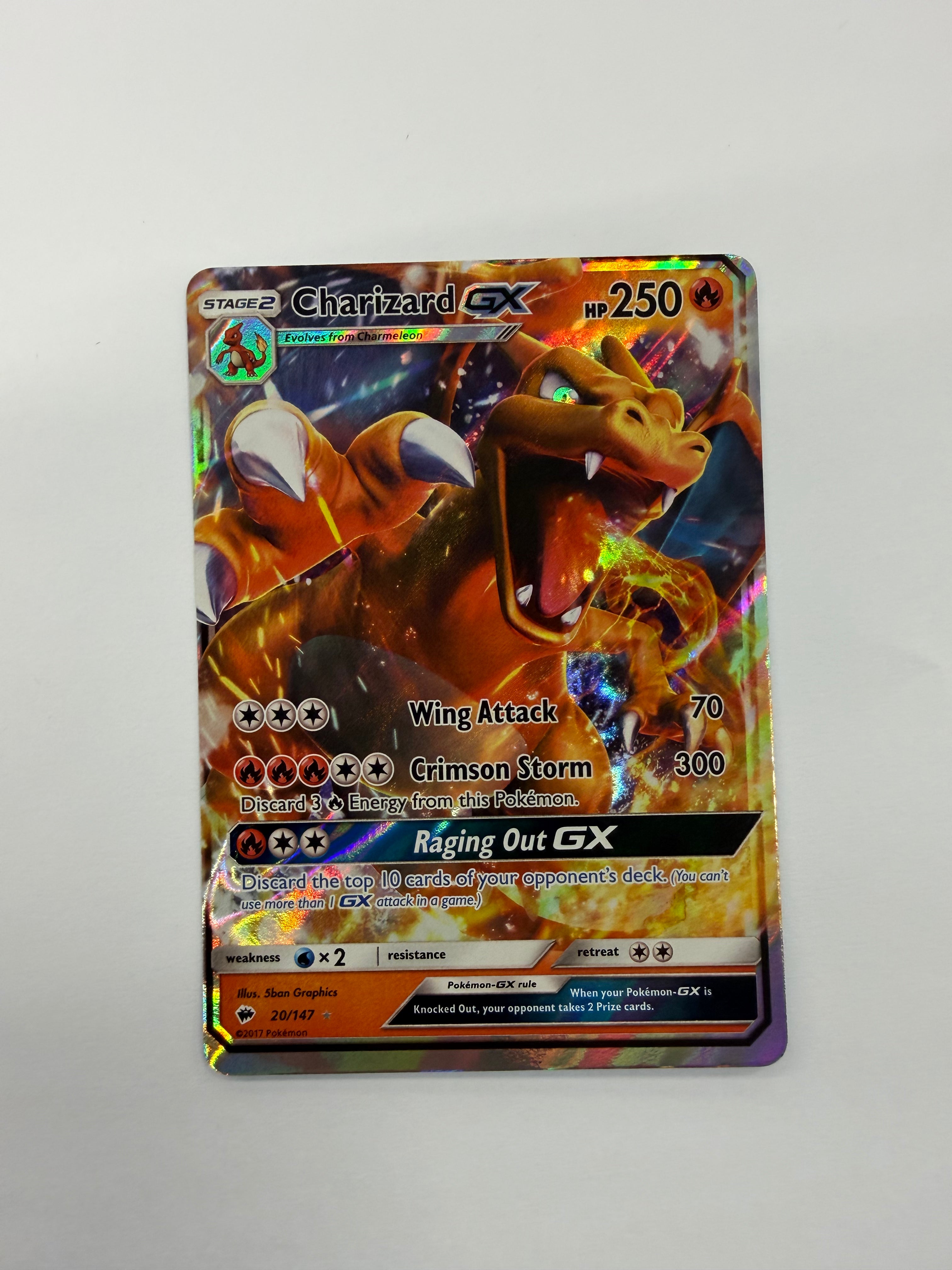 Pokémon TCG - Burning Shadows Charizard GX 20/147 NM