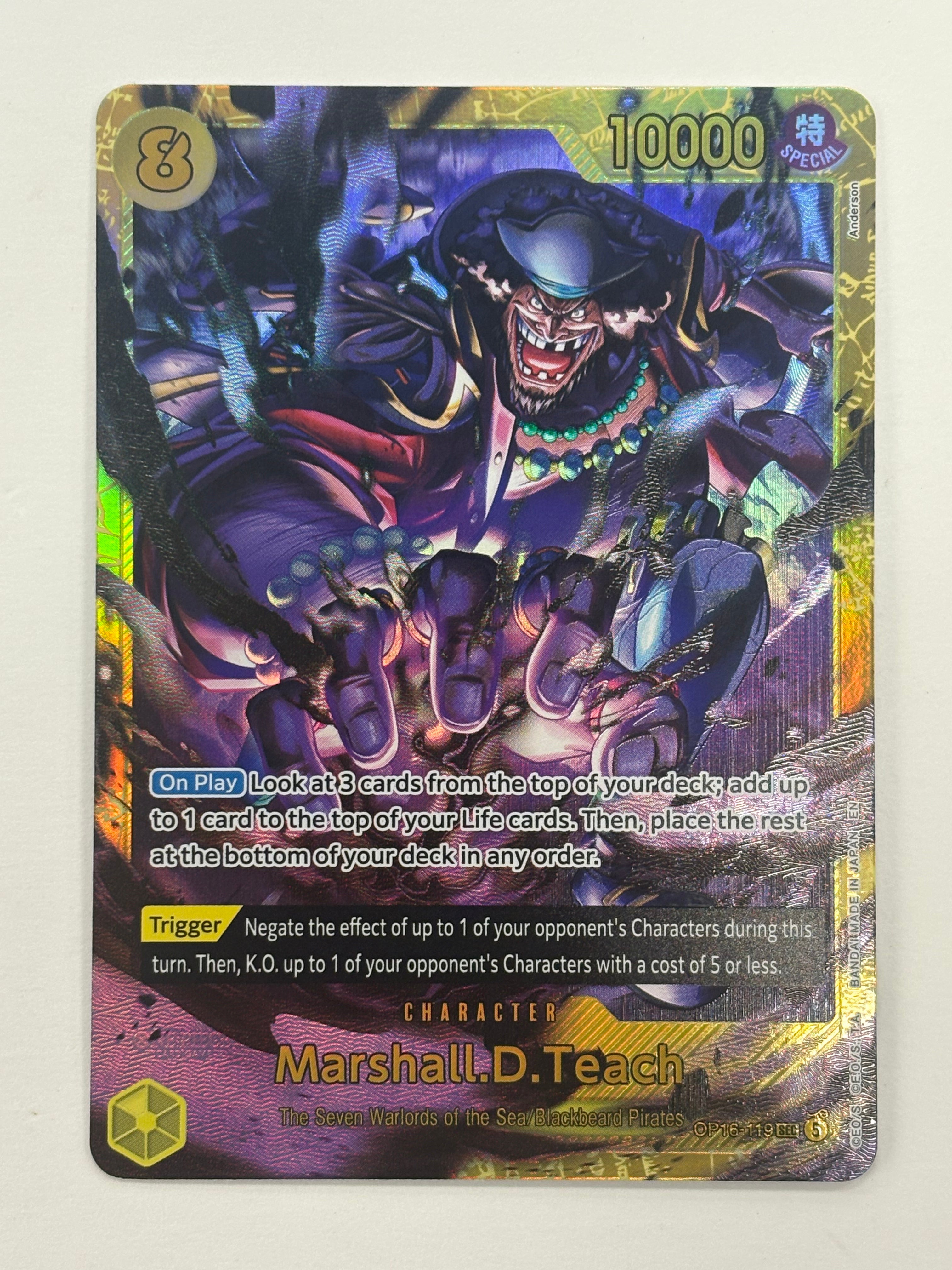 One Piece TCG - Marshall.D.Teach OP16-119 Secret Rare