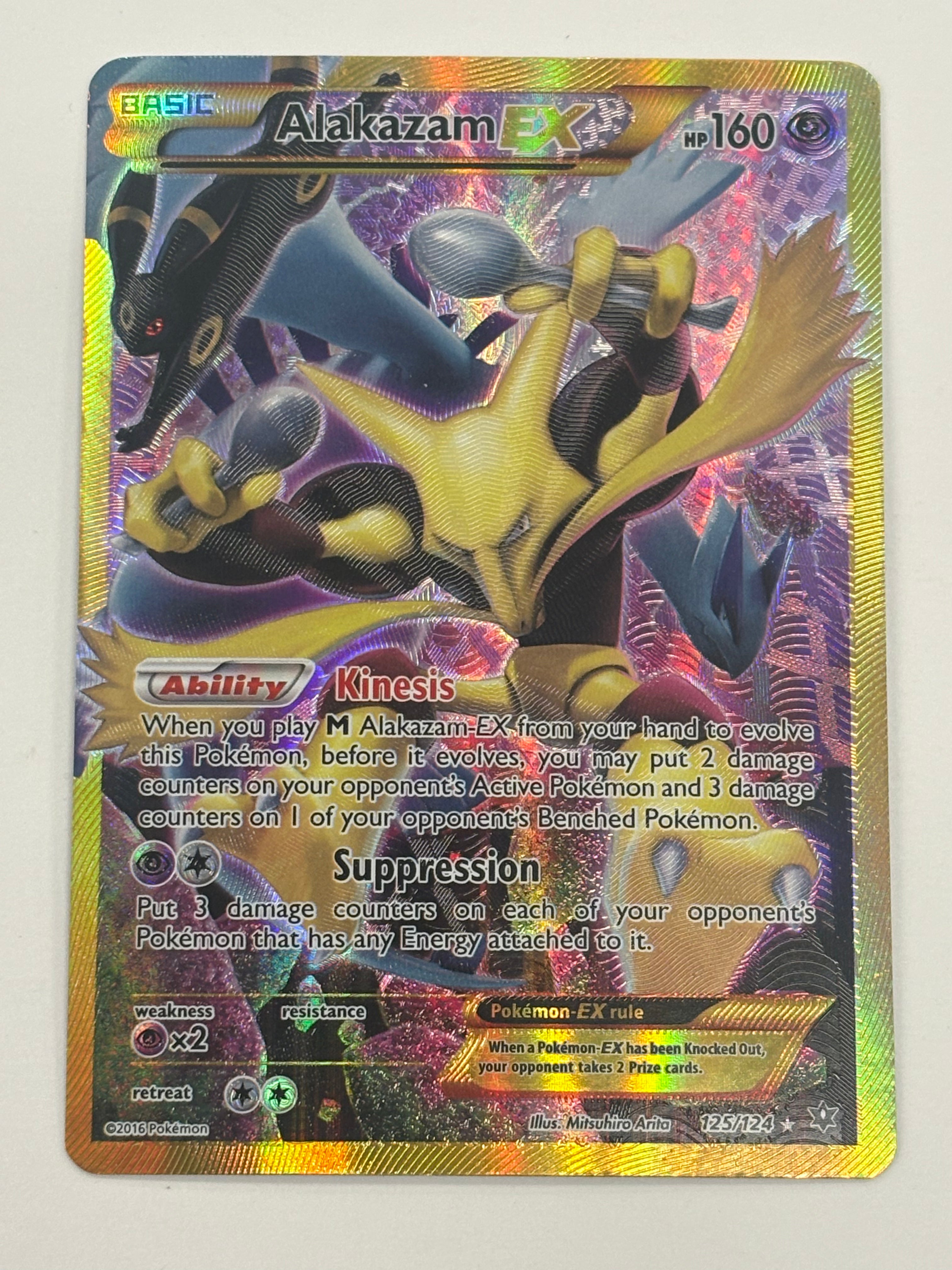 Pokémon TCG - Fates Collide Alakazam EX 125/124 MP