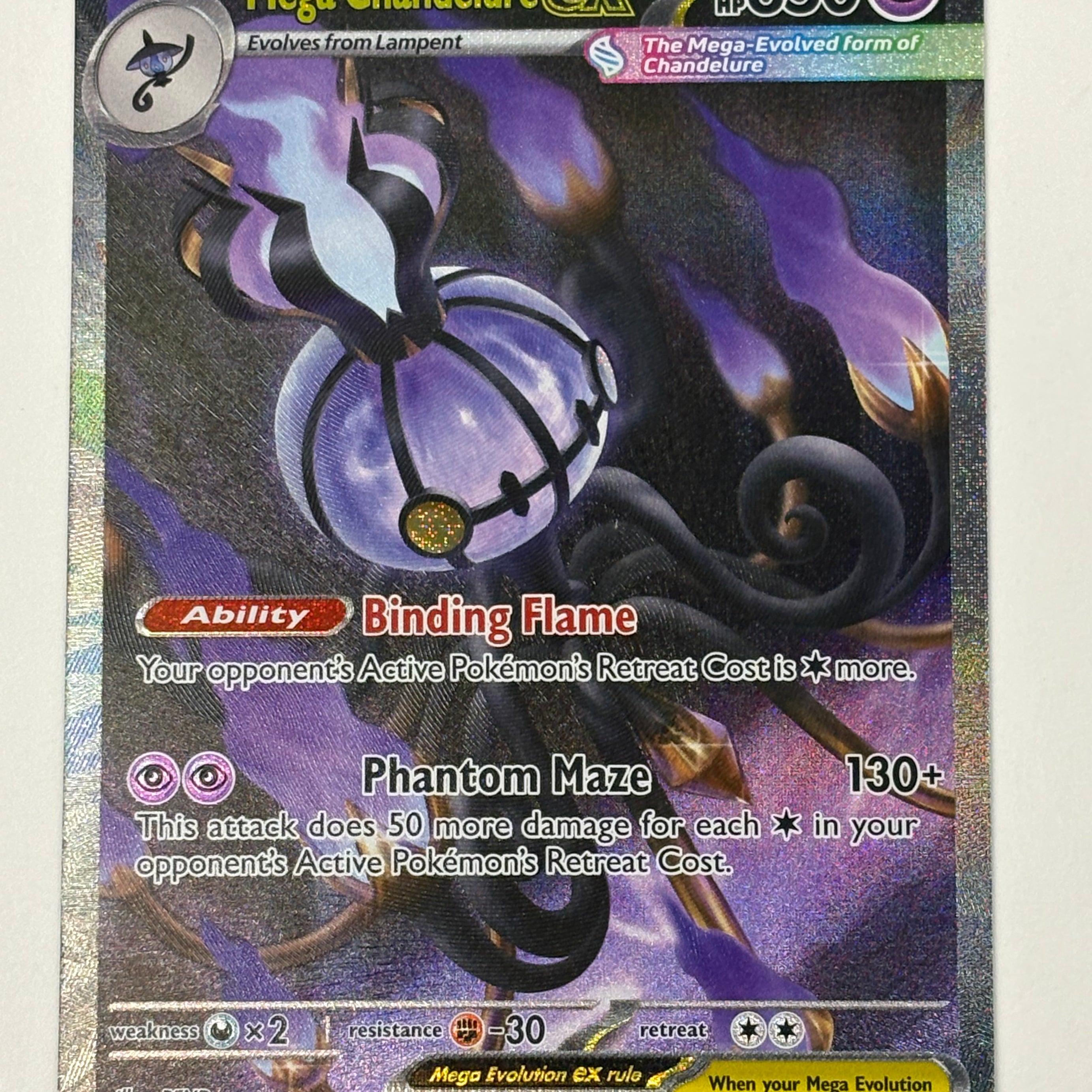 Pokémon TCG - Pitch Black Mega Chandelure ex 115/084 NM
