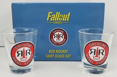 Lootcrate Fallout Red Rocket Shot Glass Set