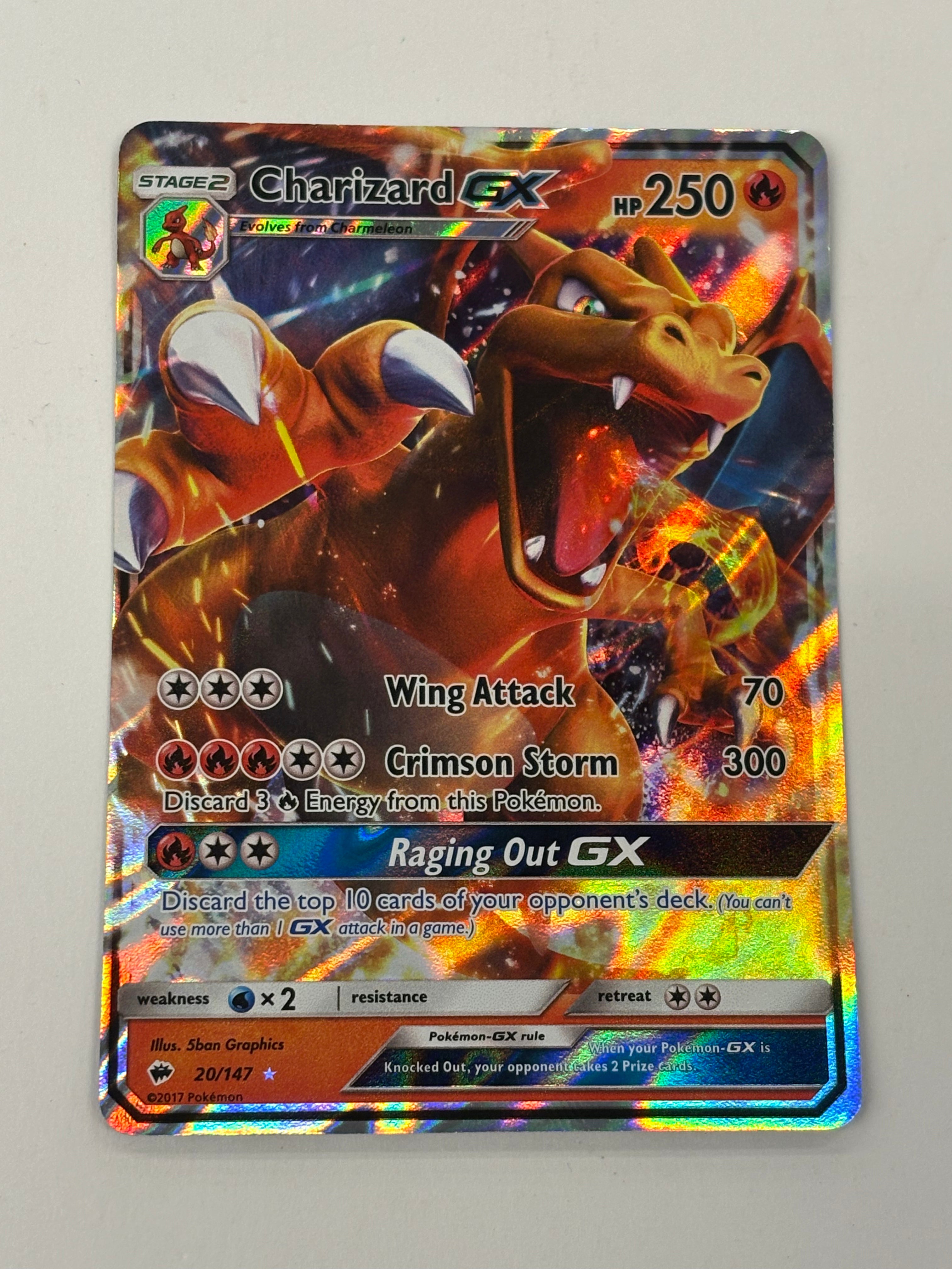 Pokémon TCG - Burning Shadows Charizard GX 20/147 MP