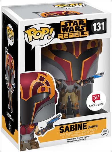 Funko Pop! Star Wars Rebels Sabine (Masked) #131 Walgreens Exclusive