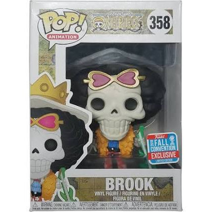 Funko Pop! Animation Shonen Jump One Piece Brook 2018 Funko Fall Convention Exclusive #358