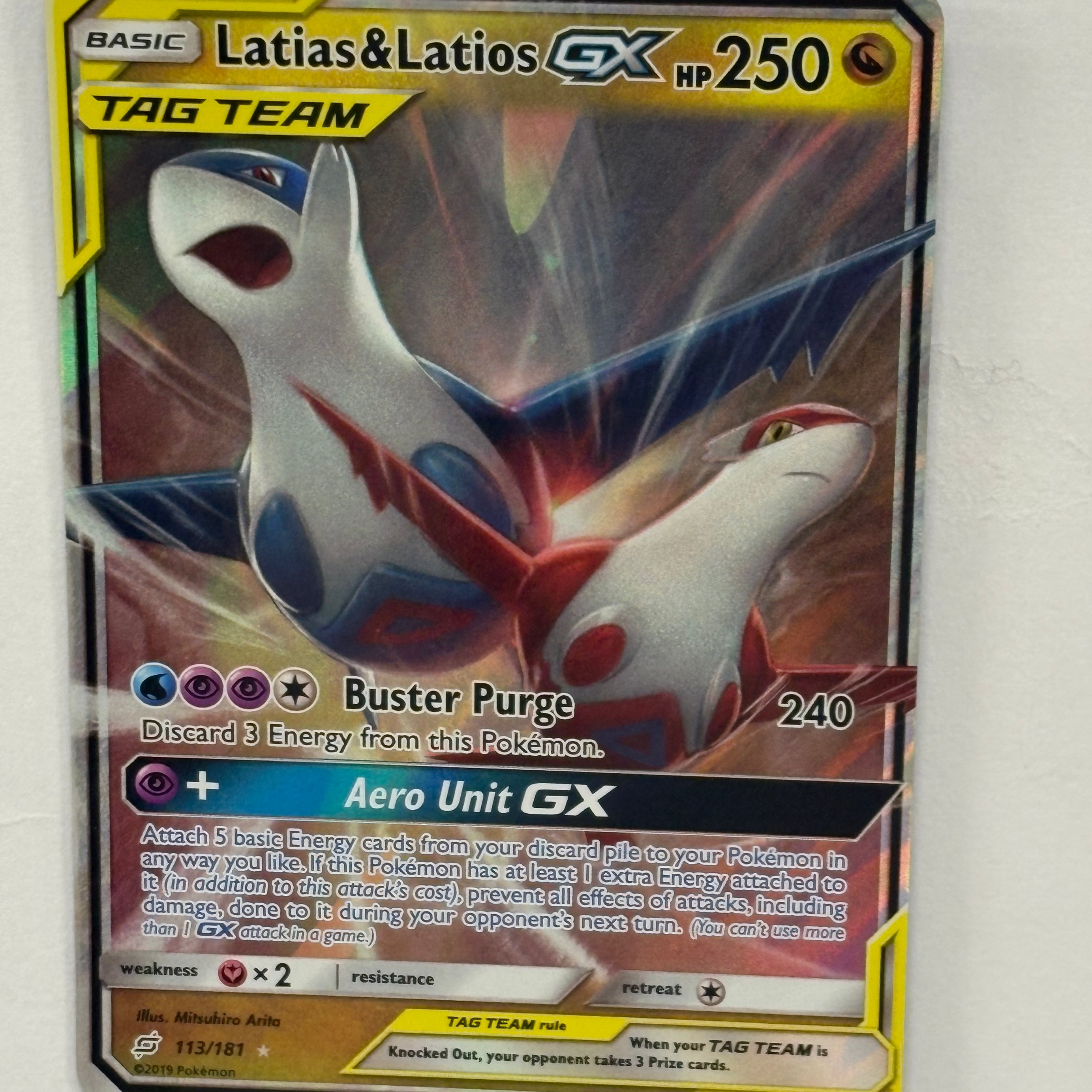 Pokémon TCG - Team Up Latias & Latios GX Tag Team 113/181 NM