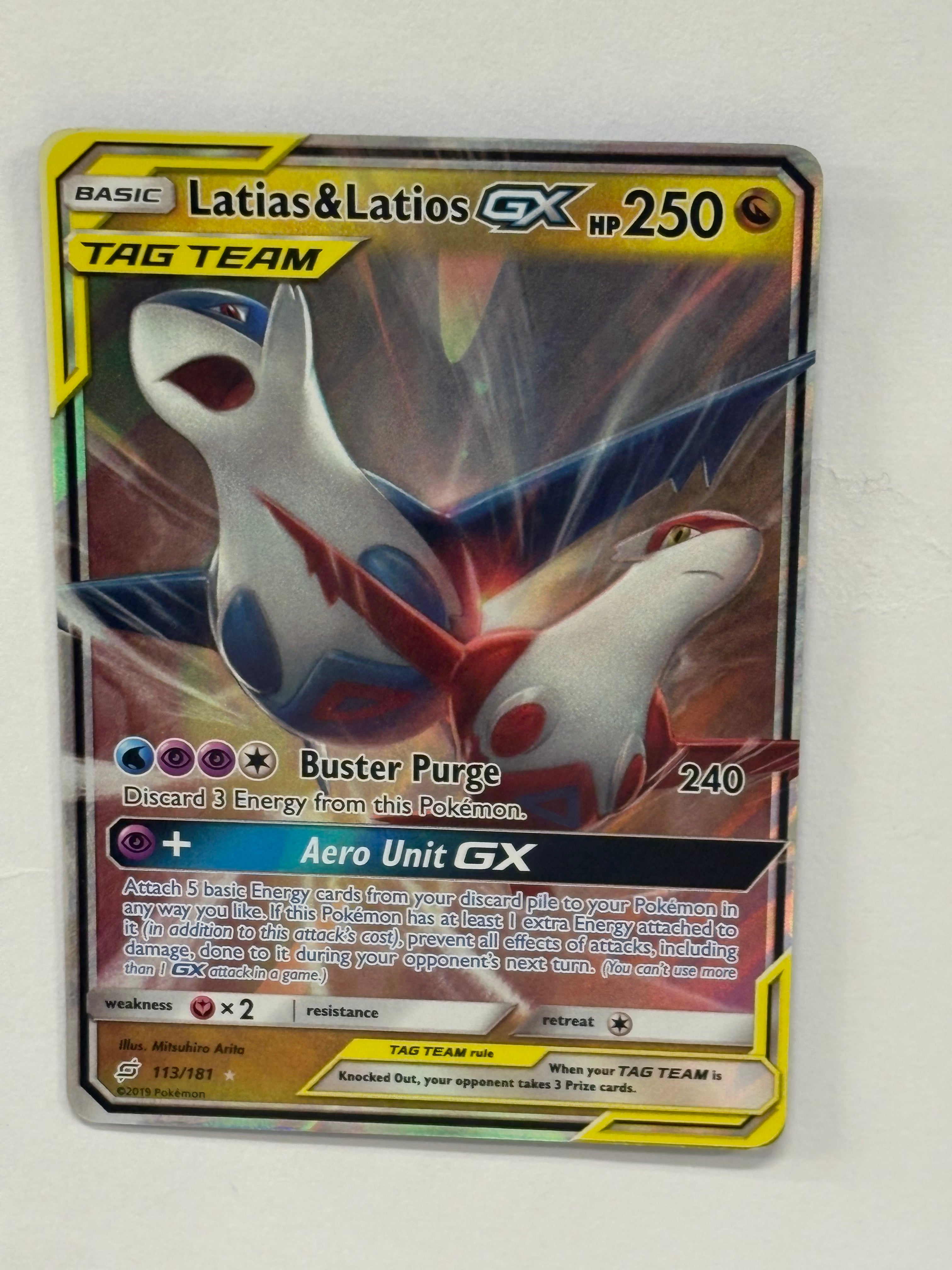 Pokémon TCG - Team Up Latias & Latios GX Tag Team 113/181 NM
