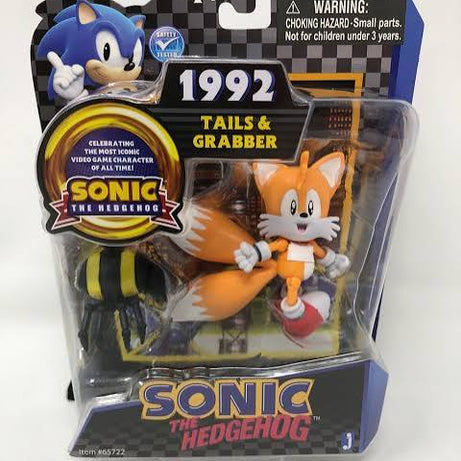 Jazwares 20th Anniversary 1992 Tails & Grabber Action Figure