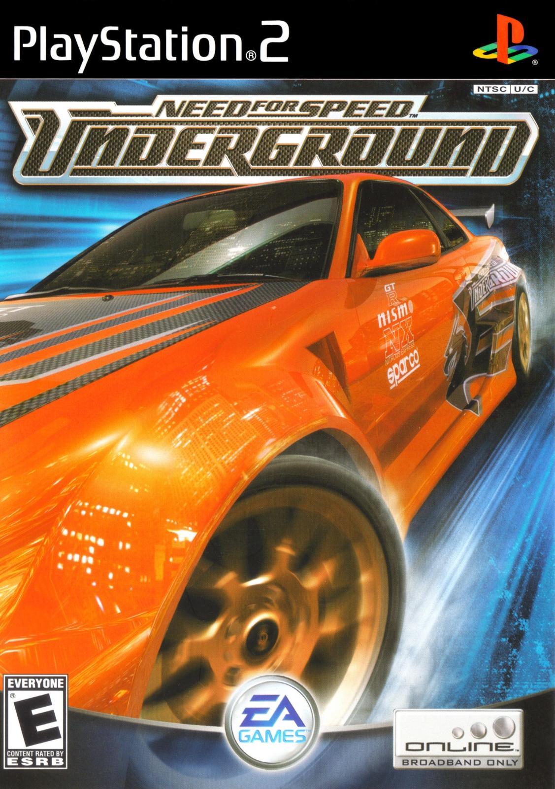 PS2 Need for Speed Underground Video Game